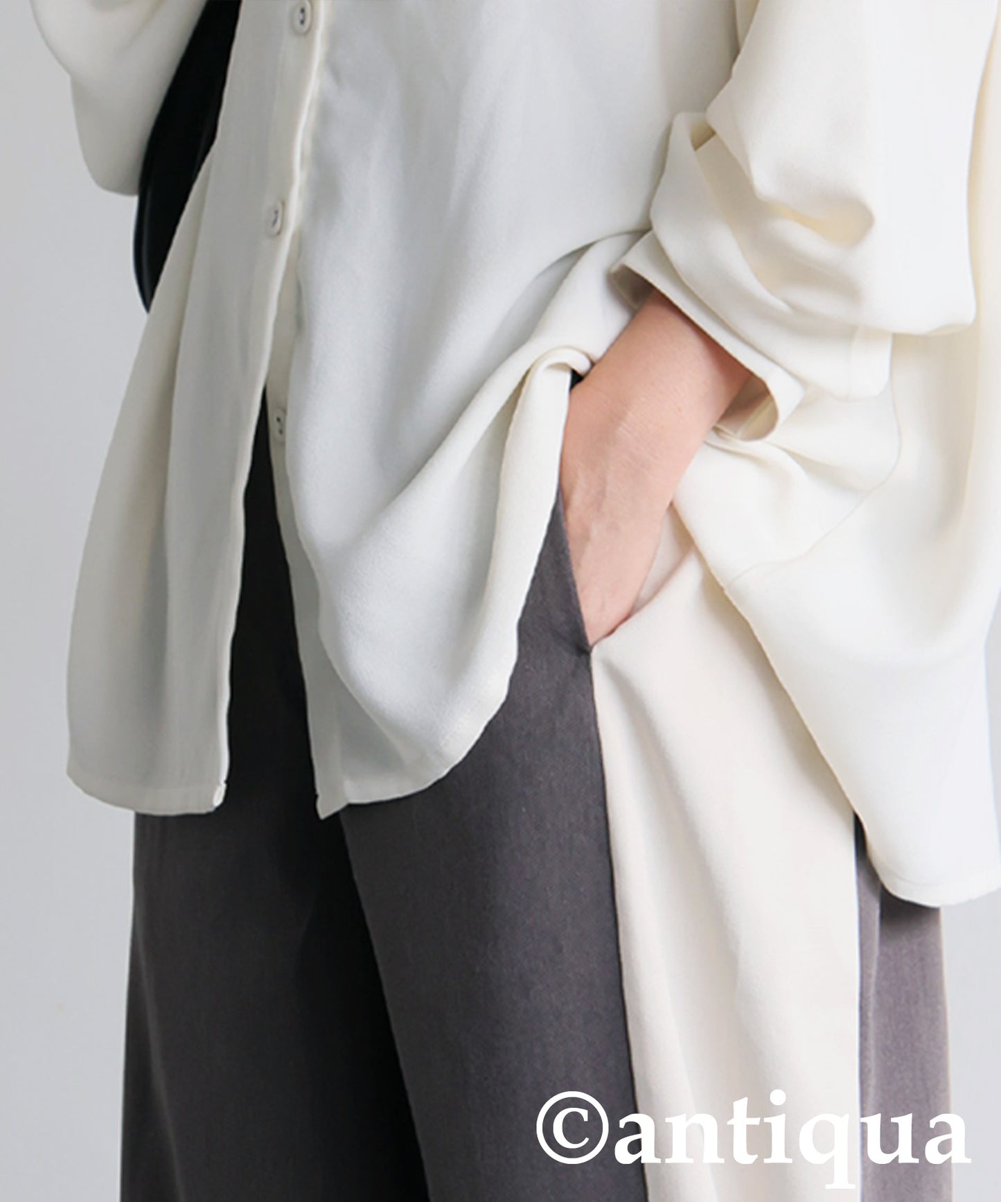 Color-Block Wide Pants Ladies