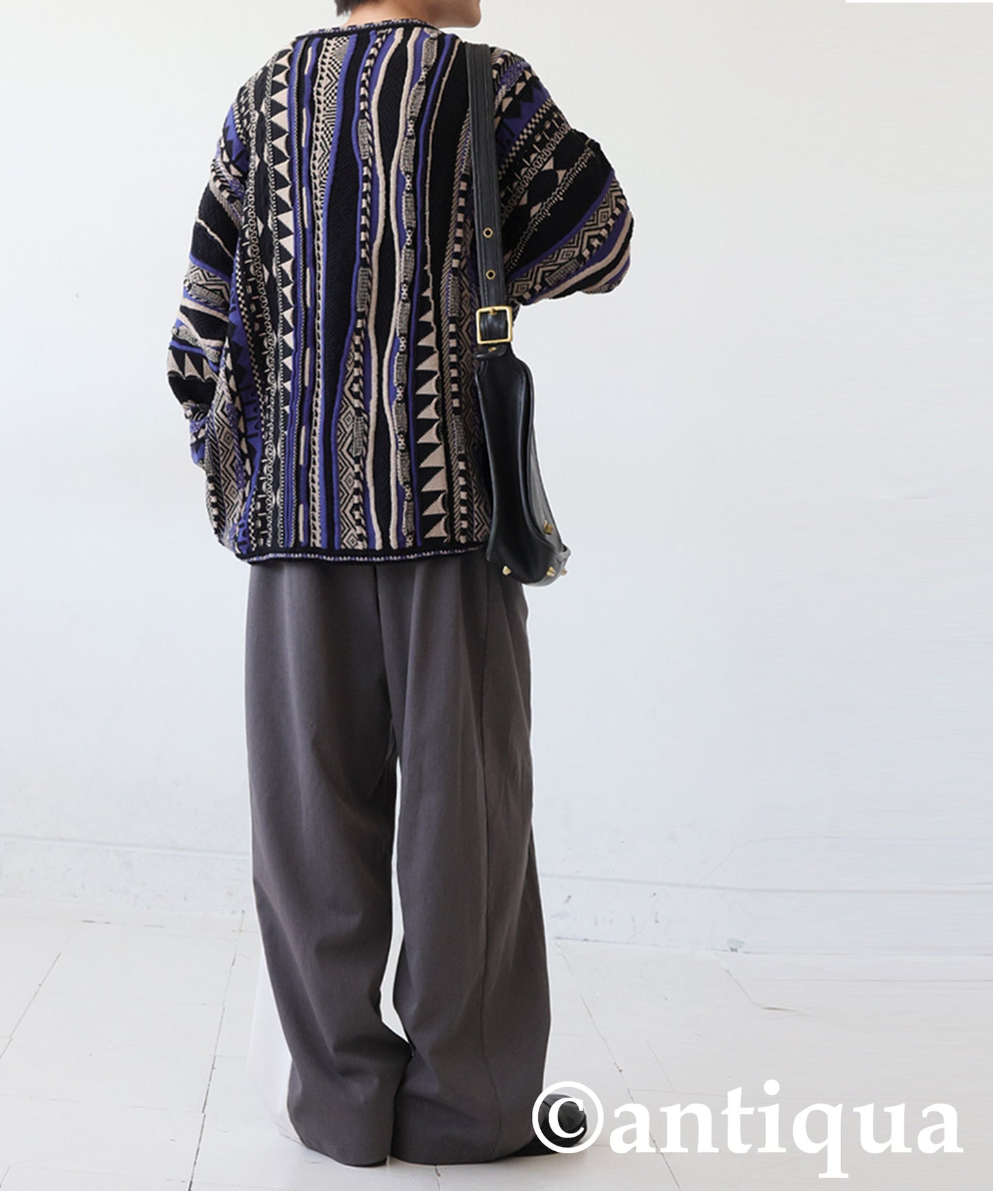 Color-Block Wide-Leg Pants Men's