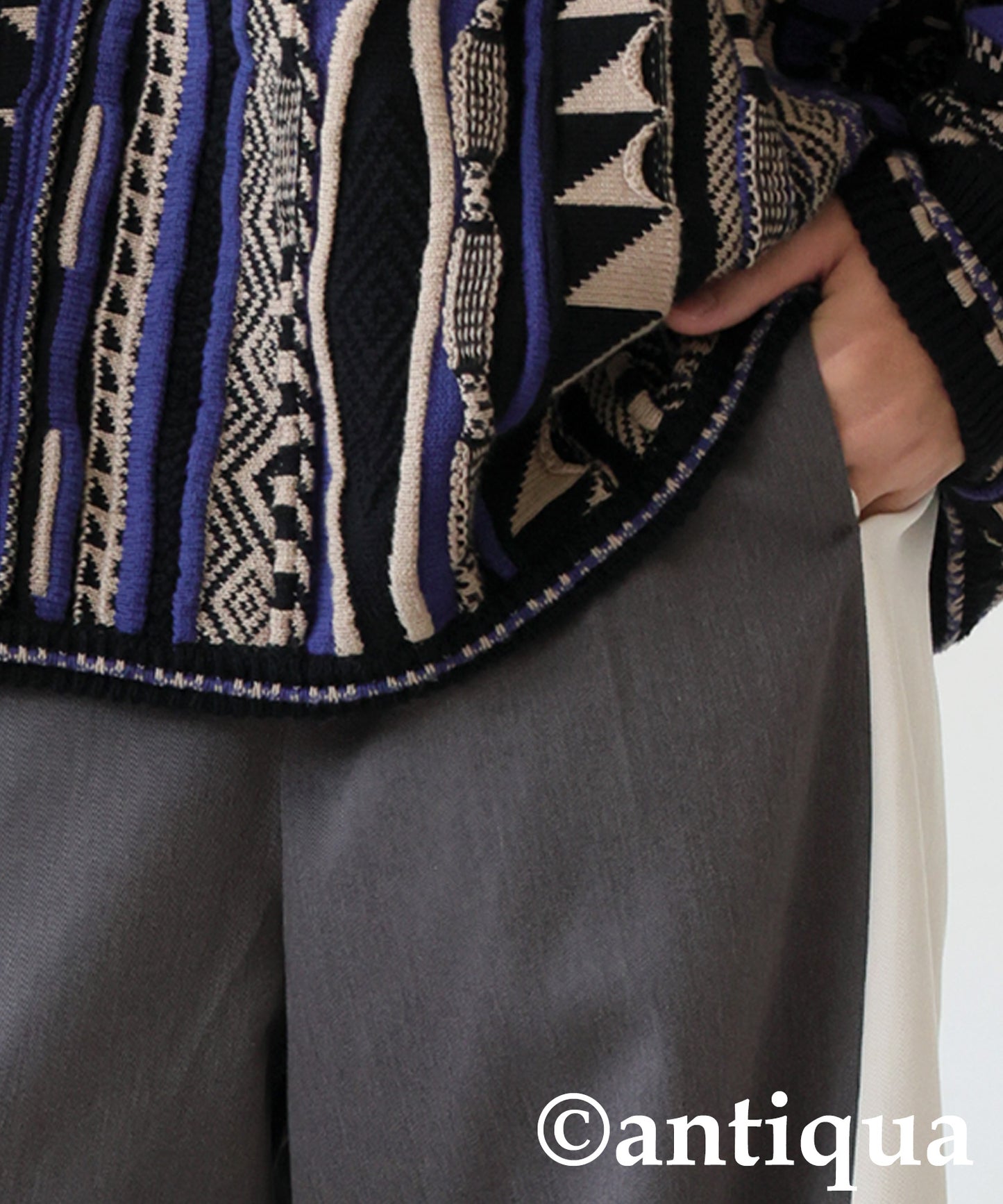 Color-Block Wide-Leg Pants Men's