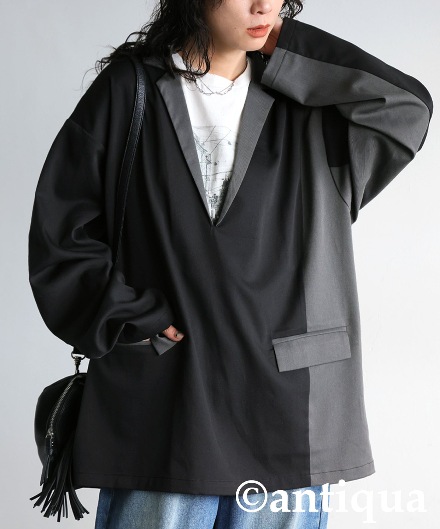 Color Scheme Switch Pullover Ladies