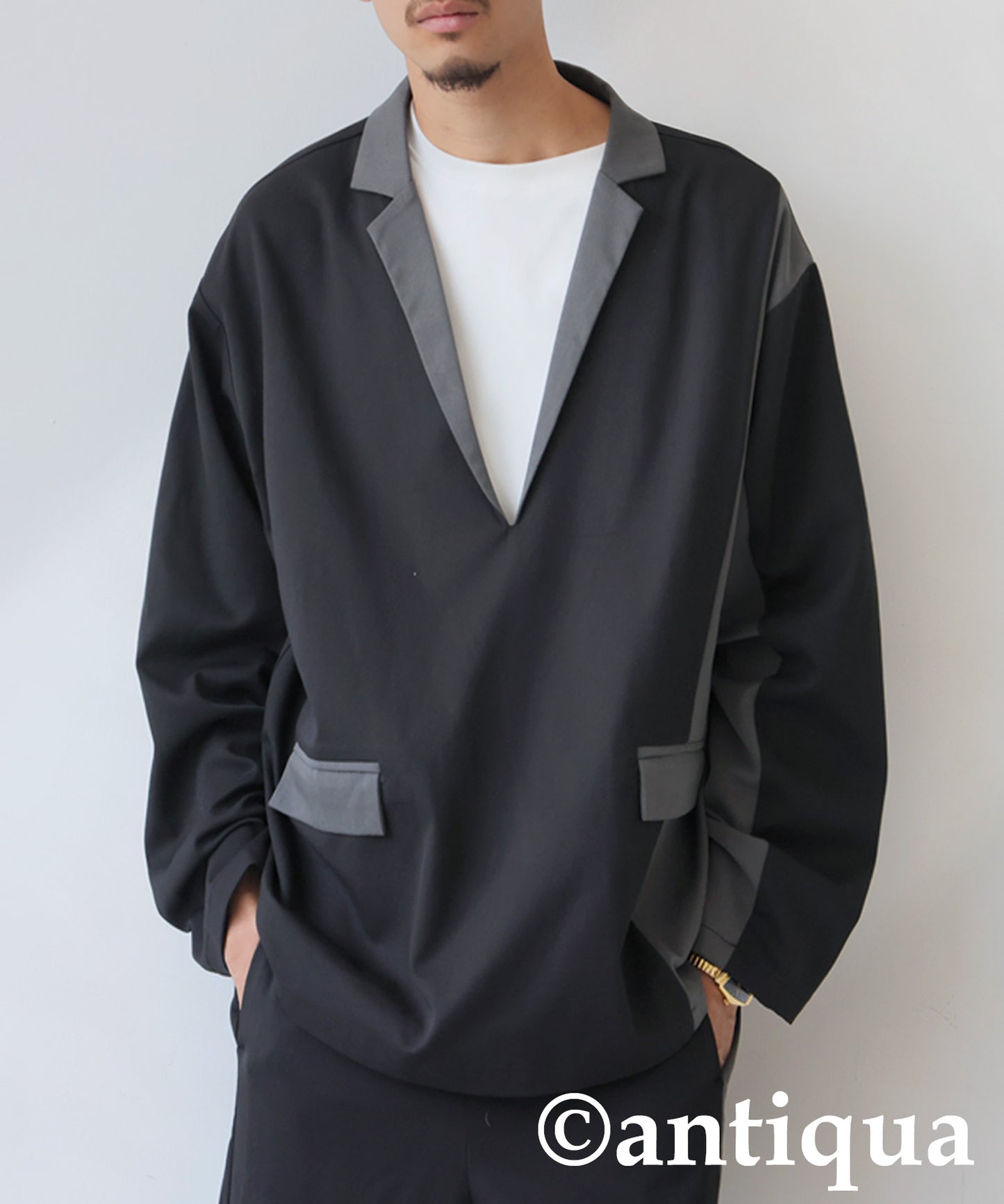 Color Scheme Switch Pullover Men's