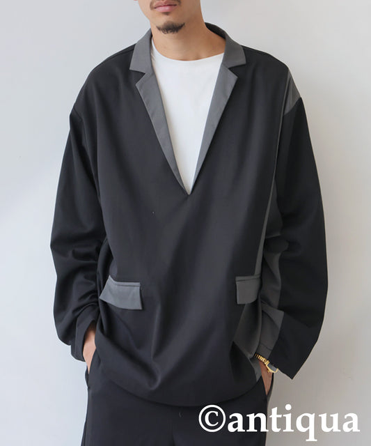 Color Scheme Switch Pullover Men's
