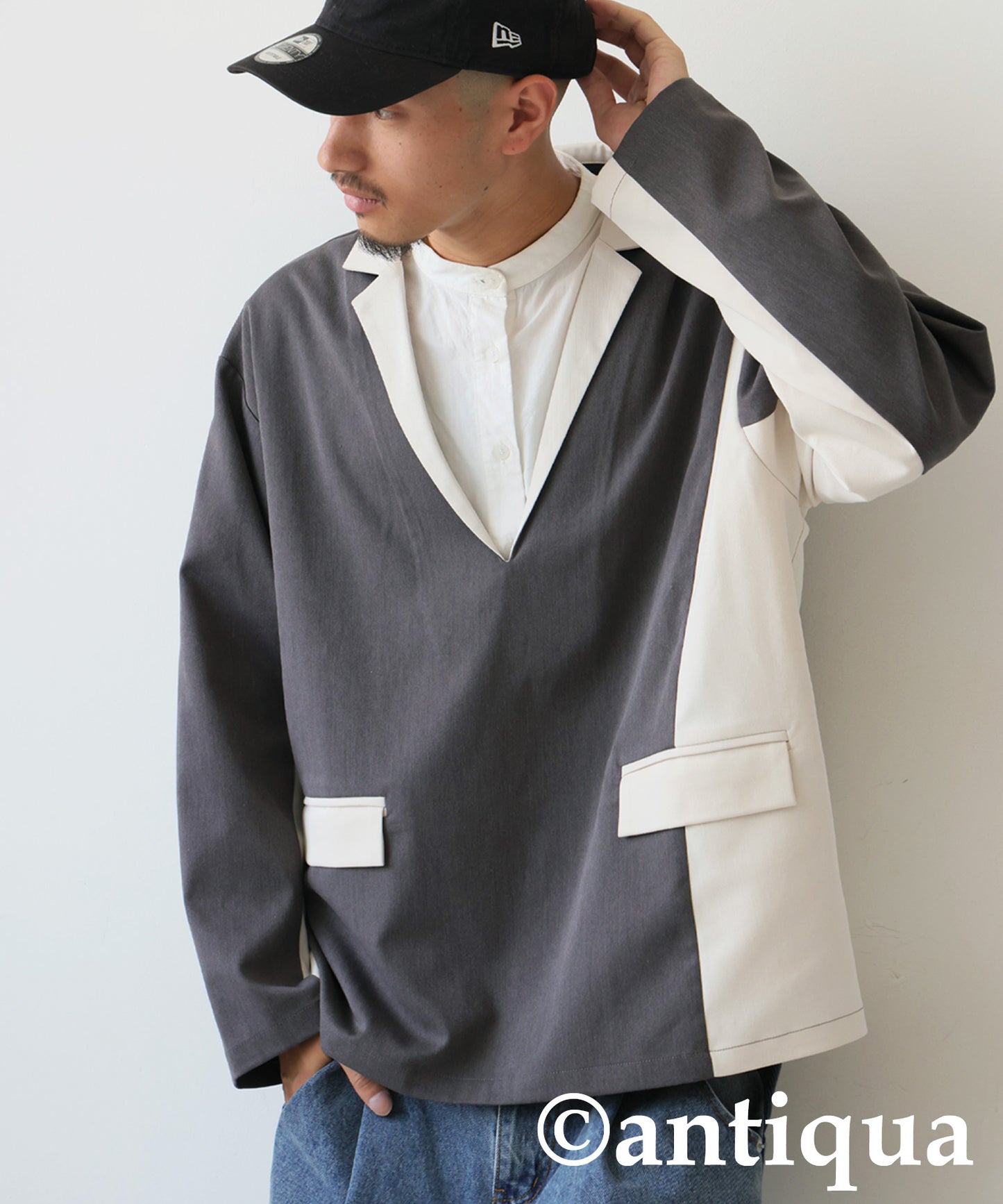 Color Scheme Switch Pullover Men's