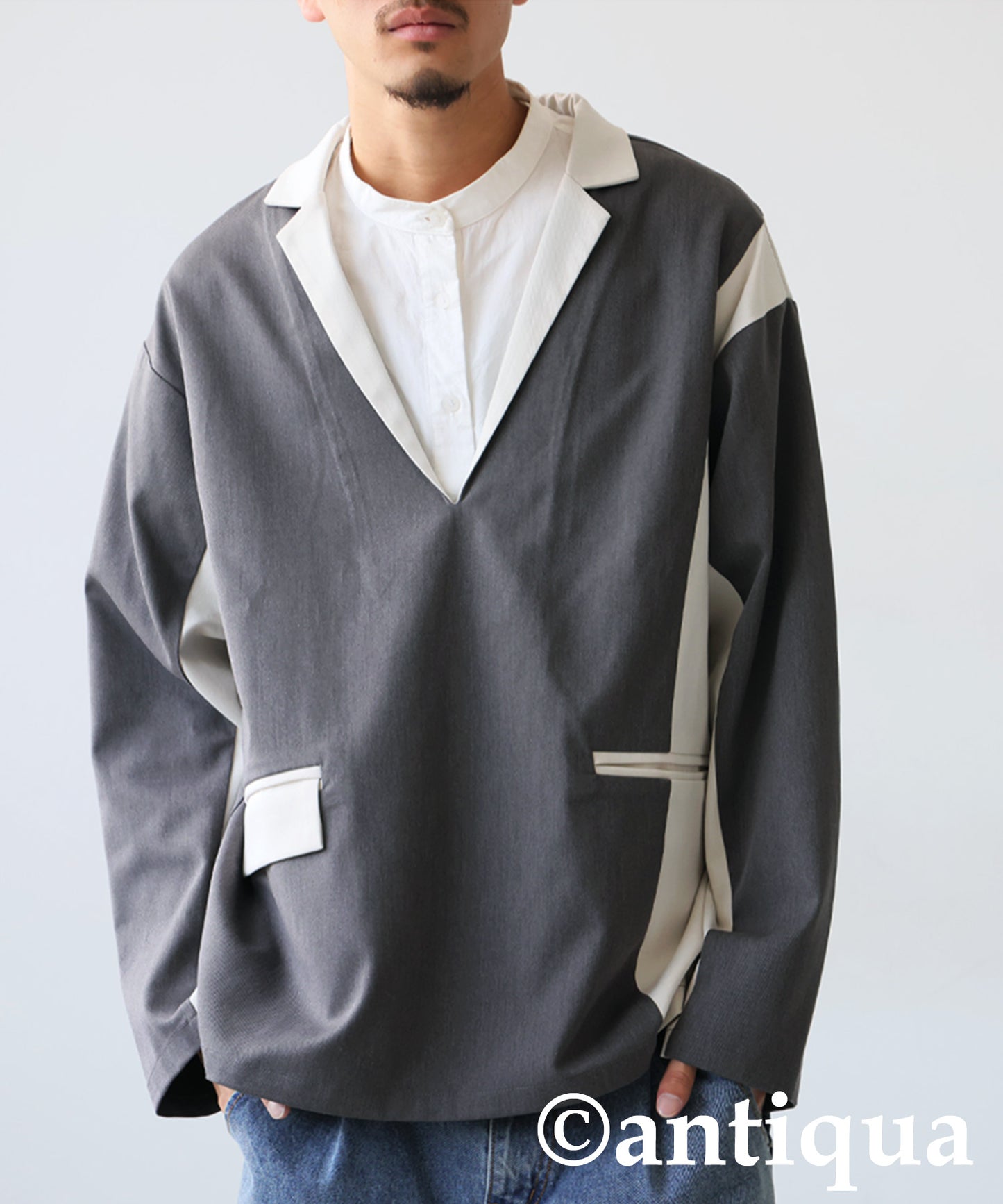 Color Scheme Switch Pullover Men's