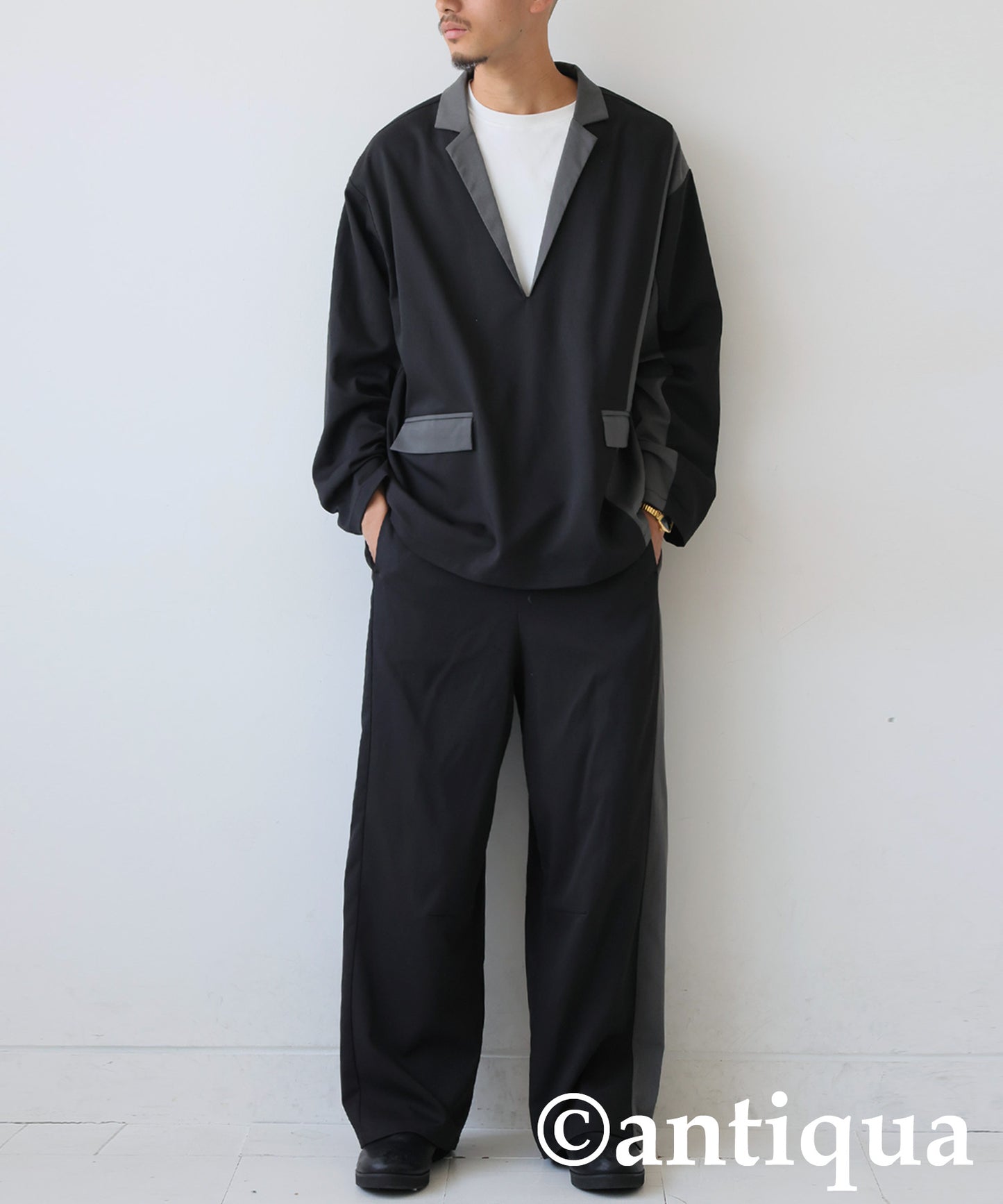 Color Scheme Switch Pullover Men's