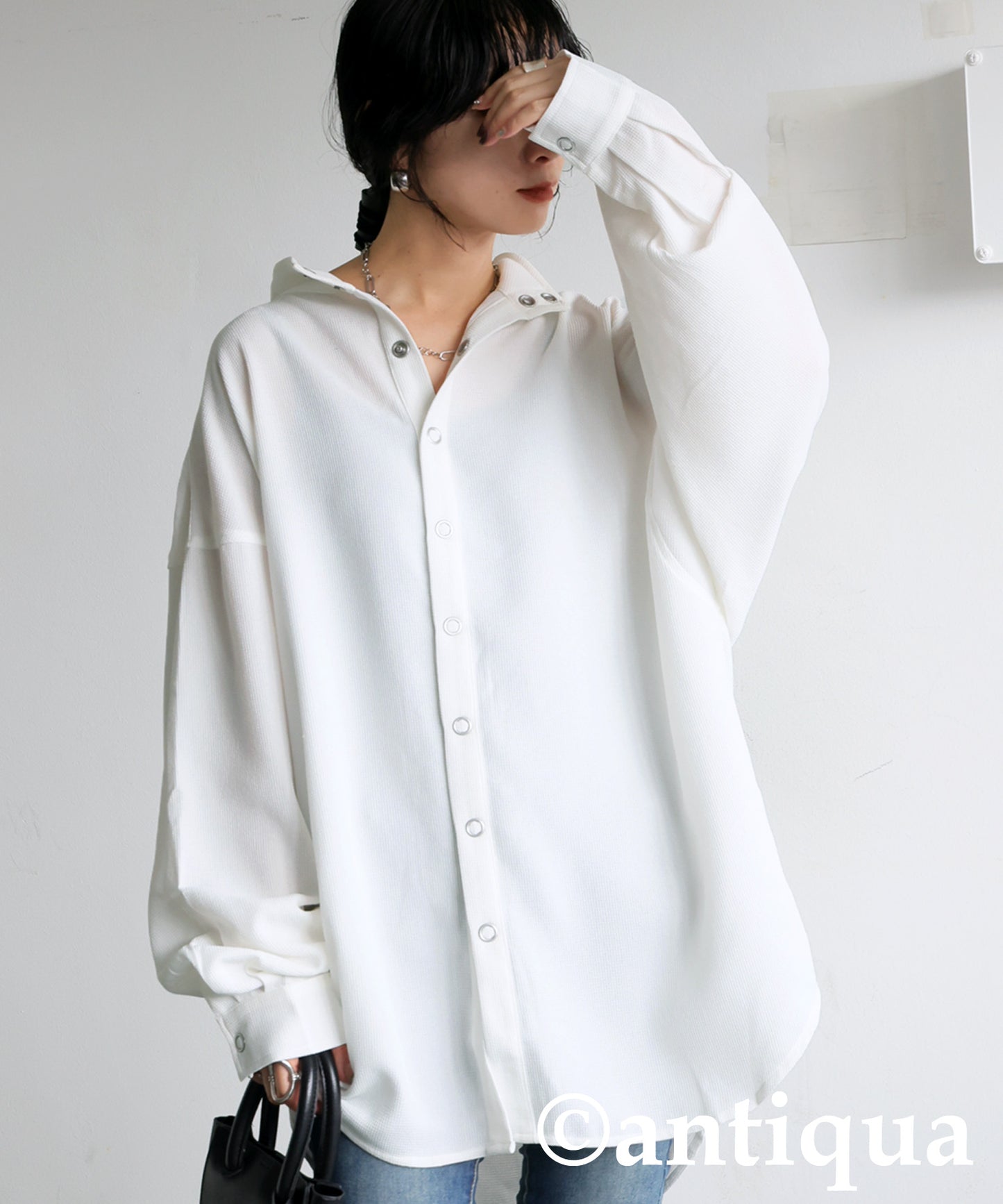 Stand Collar Shirt Ladies