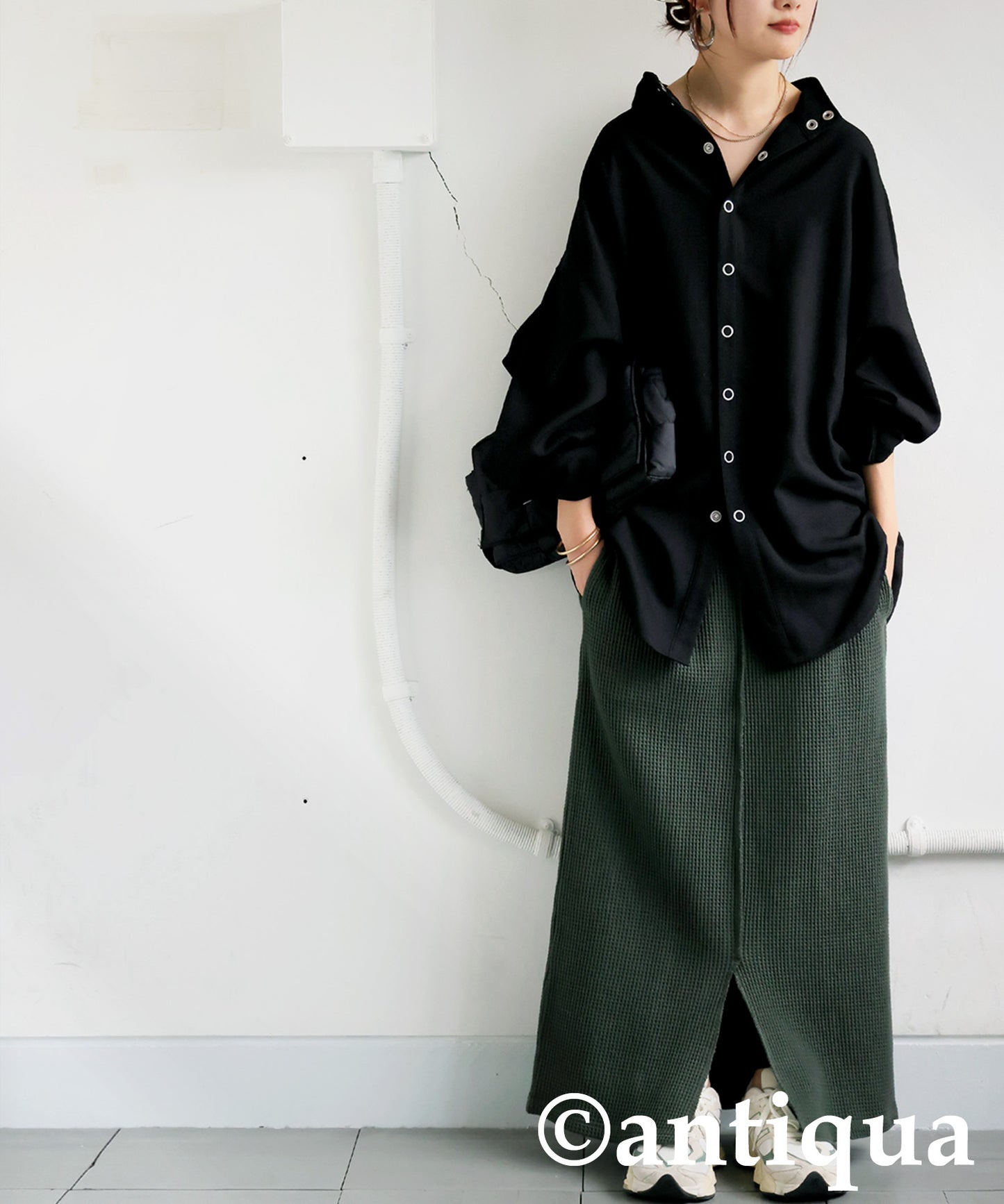 Stand Collar Shirt Ladies