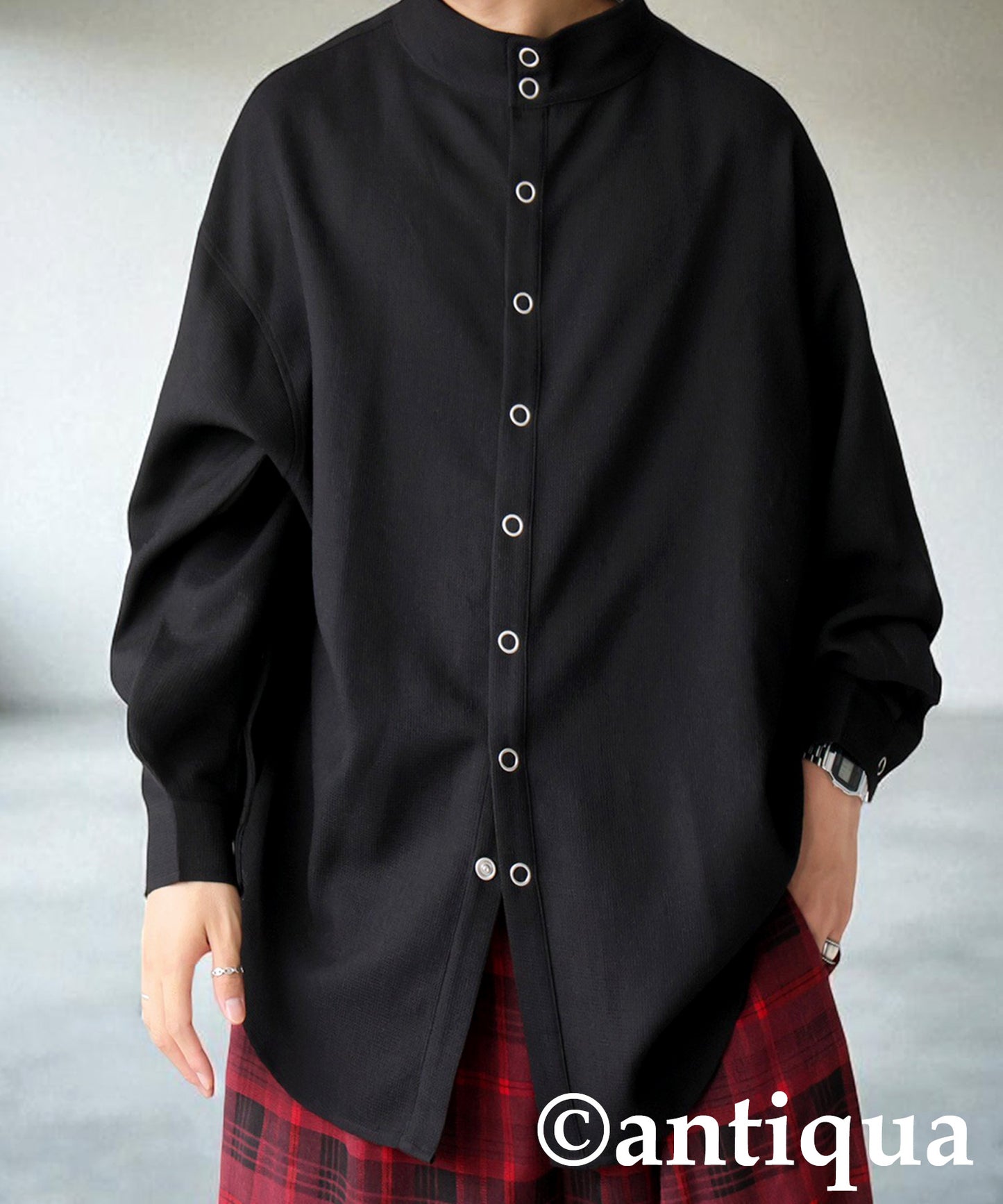 Stand Collar Shirt Men's