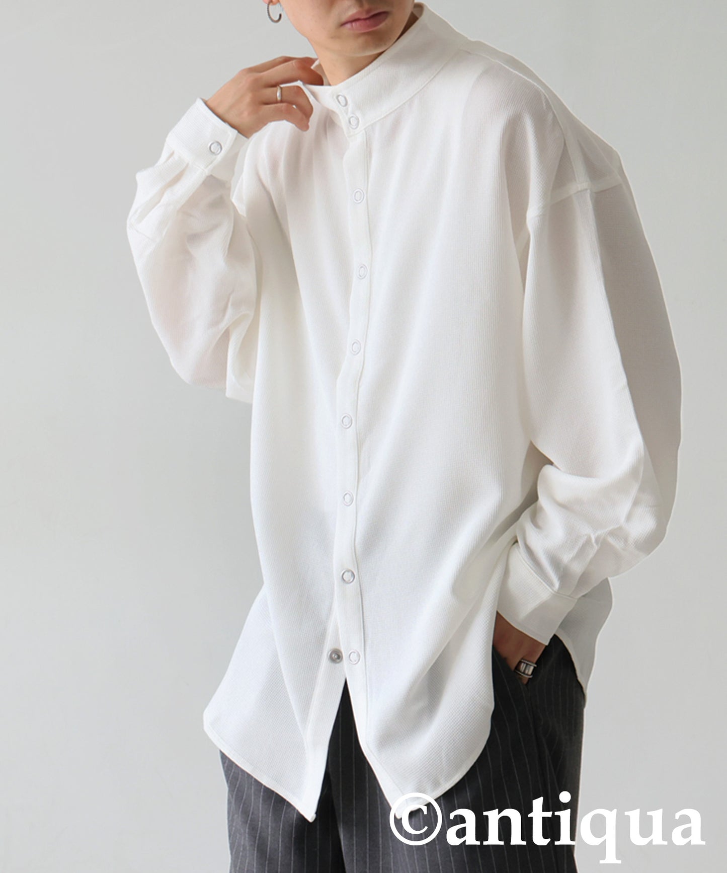 Stand Collar Shirt Men's