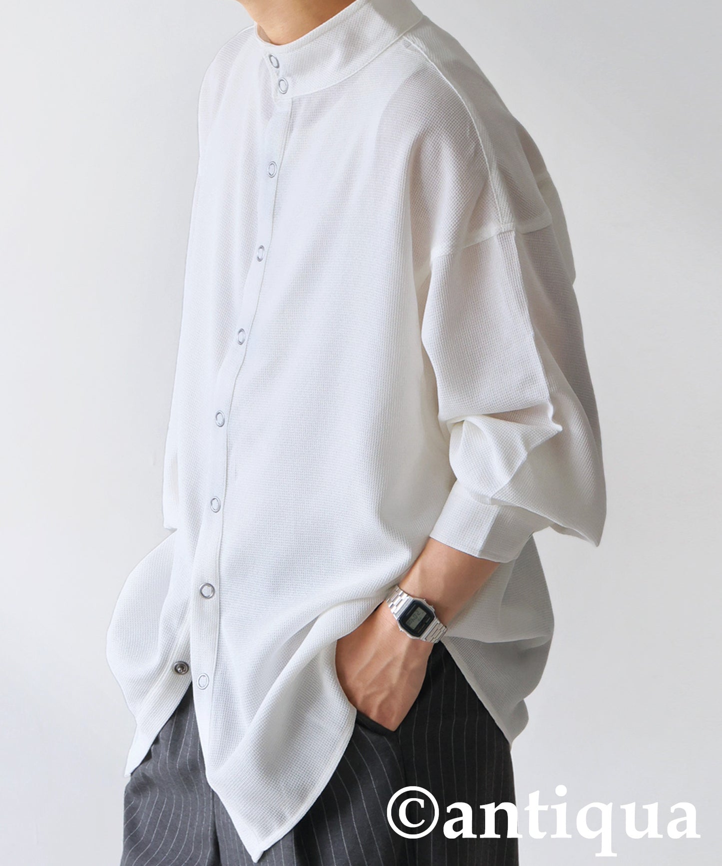 Stand Collar Shirt Men's