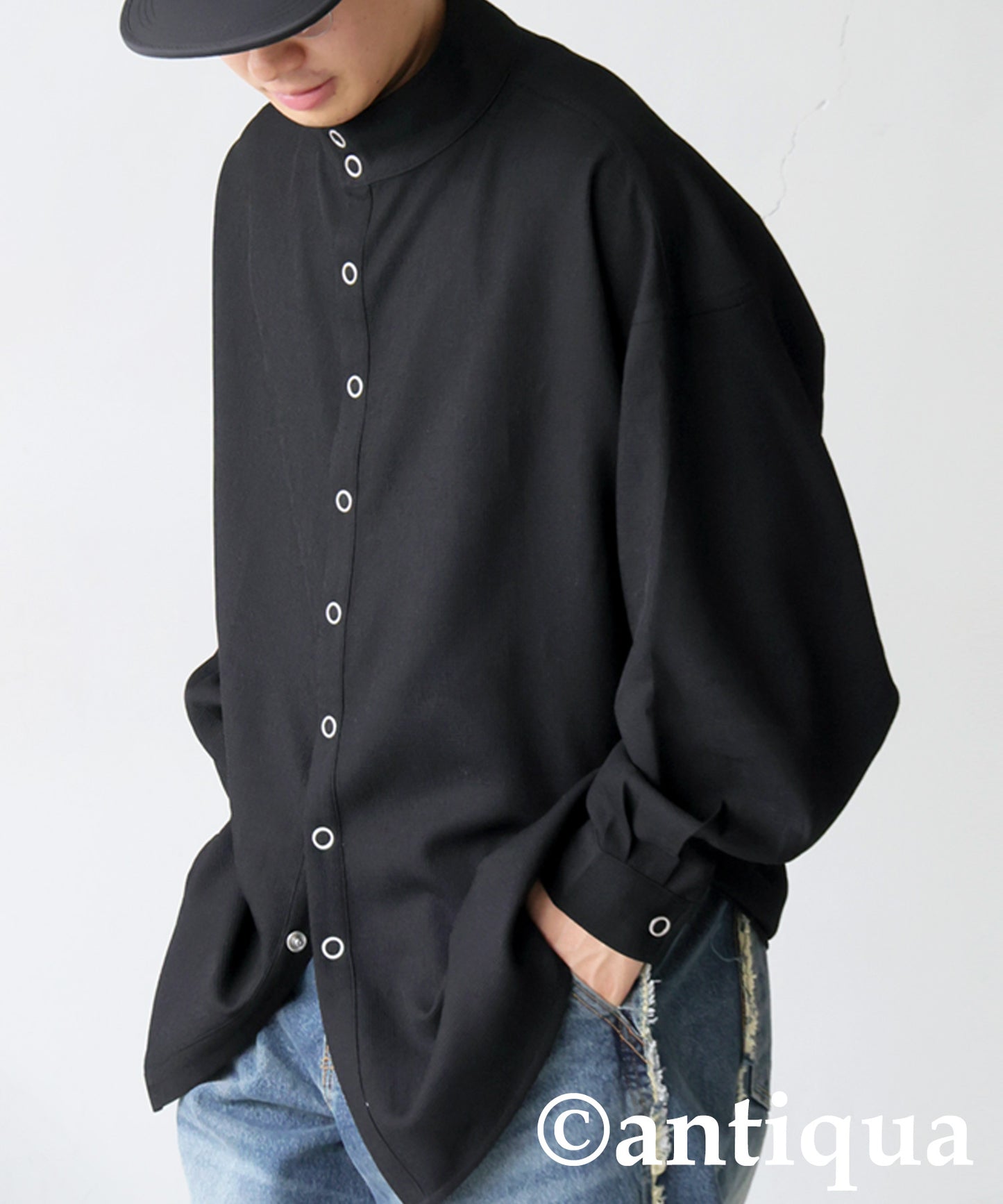 Stand Collar Shirt Men's