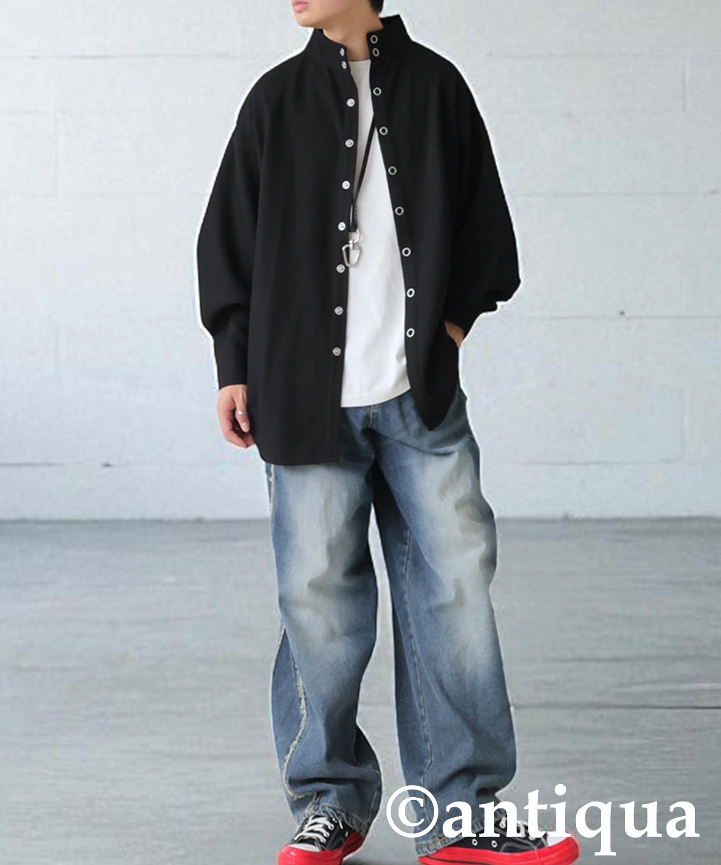 Stand Collar Shirt Men's