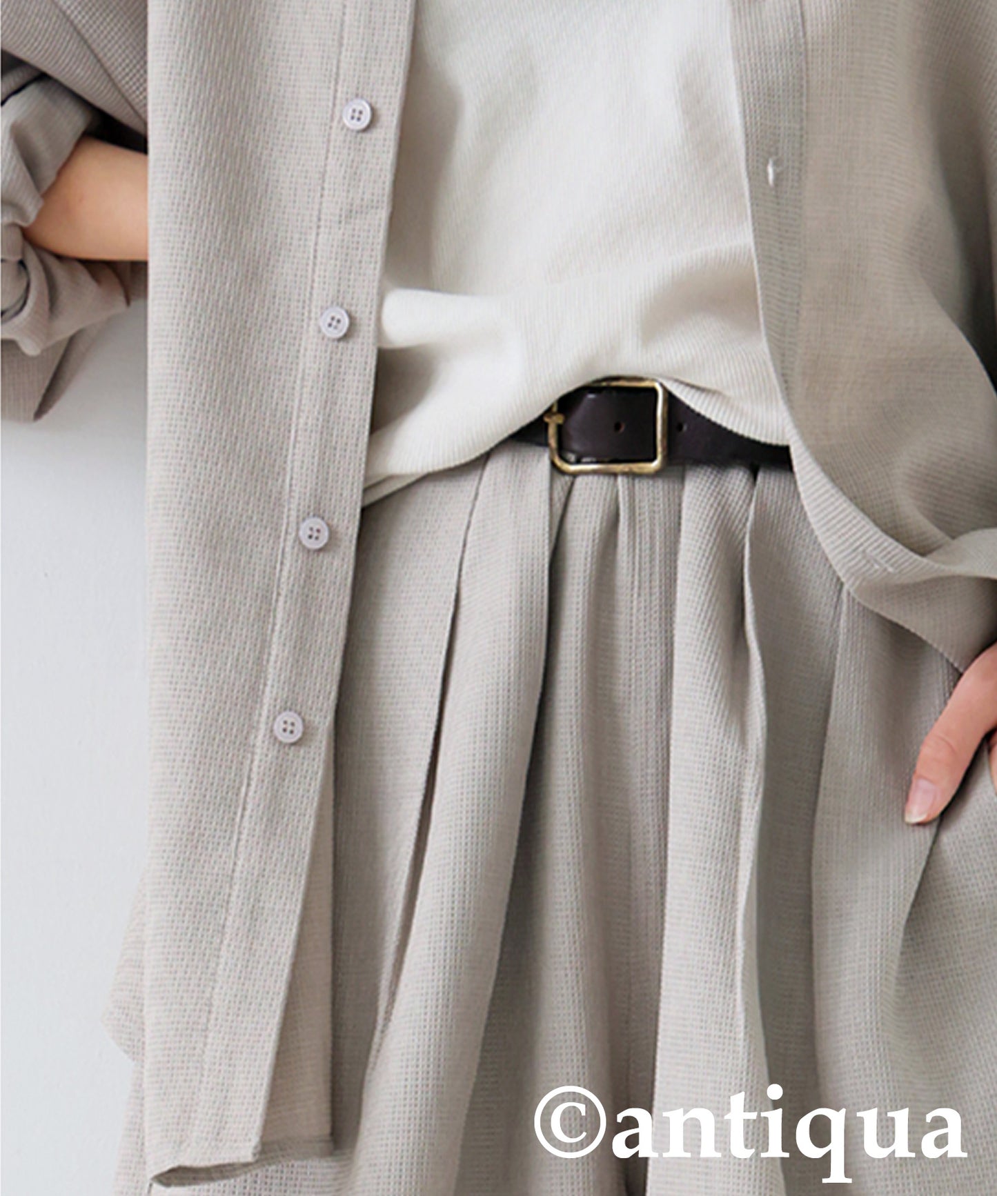 Pleated Wide-Leg Pants Ladies