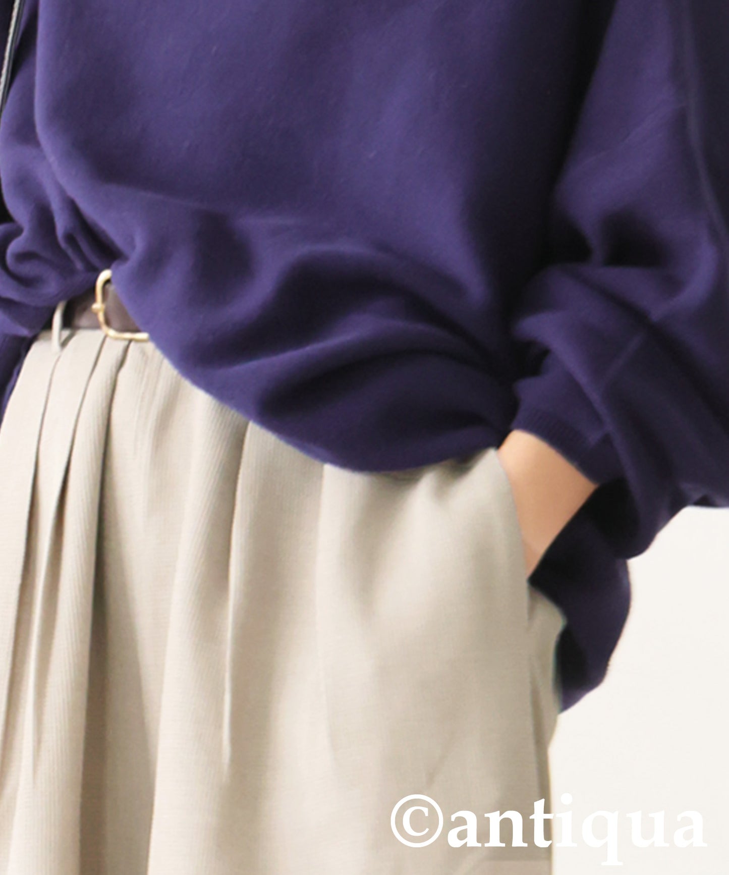 Pleated Wide-Leg Pants Ladies