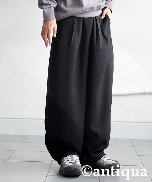 Pleated Wide-Leg Pants Men's