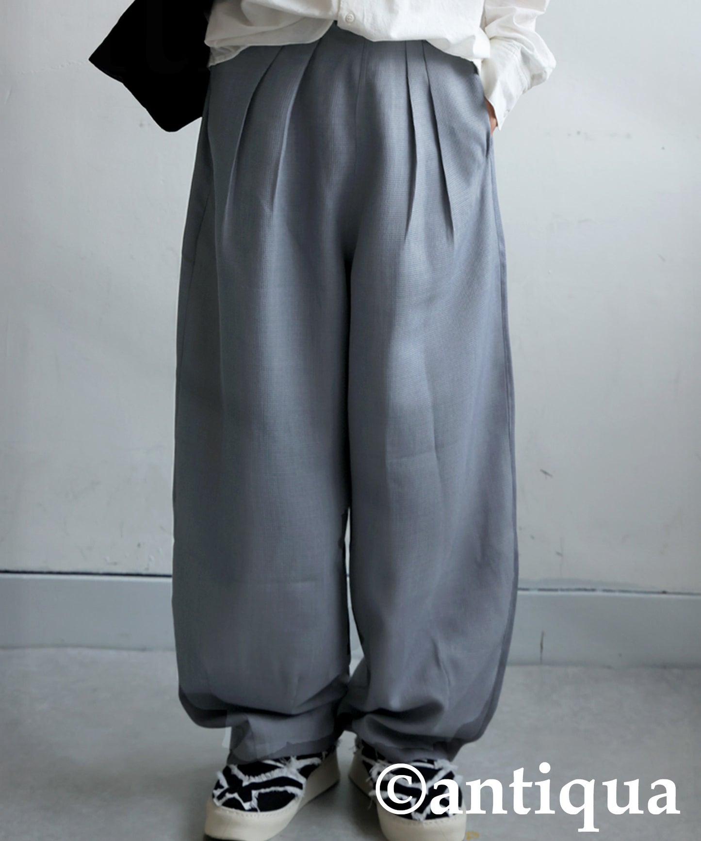 Pleated Wide-Leg Pants Men's