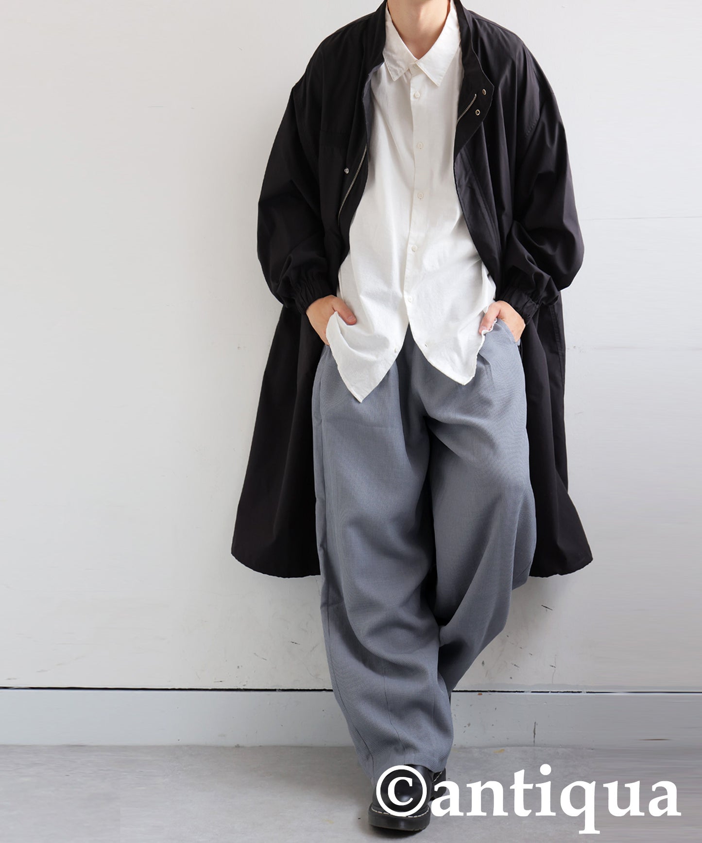 Pleated Wide-Leg Pants Men's