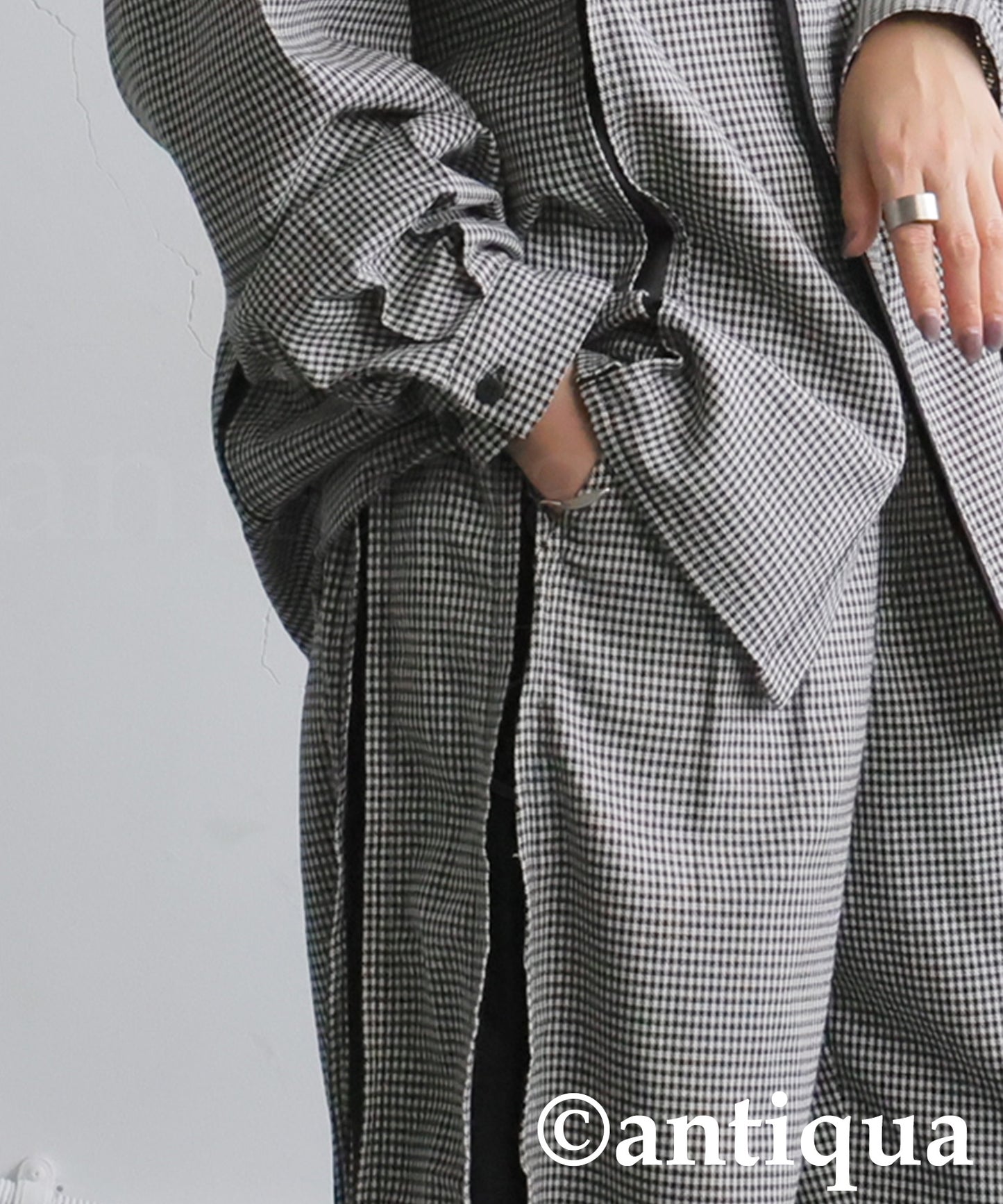 Houndstooth Wide Pants Ladies