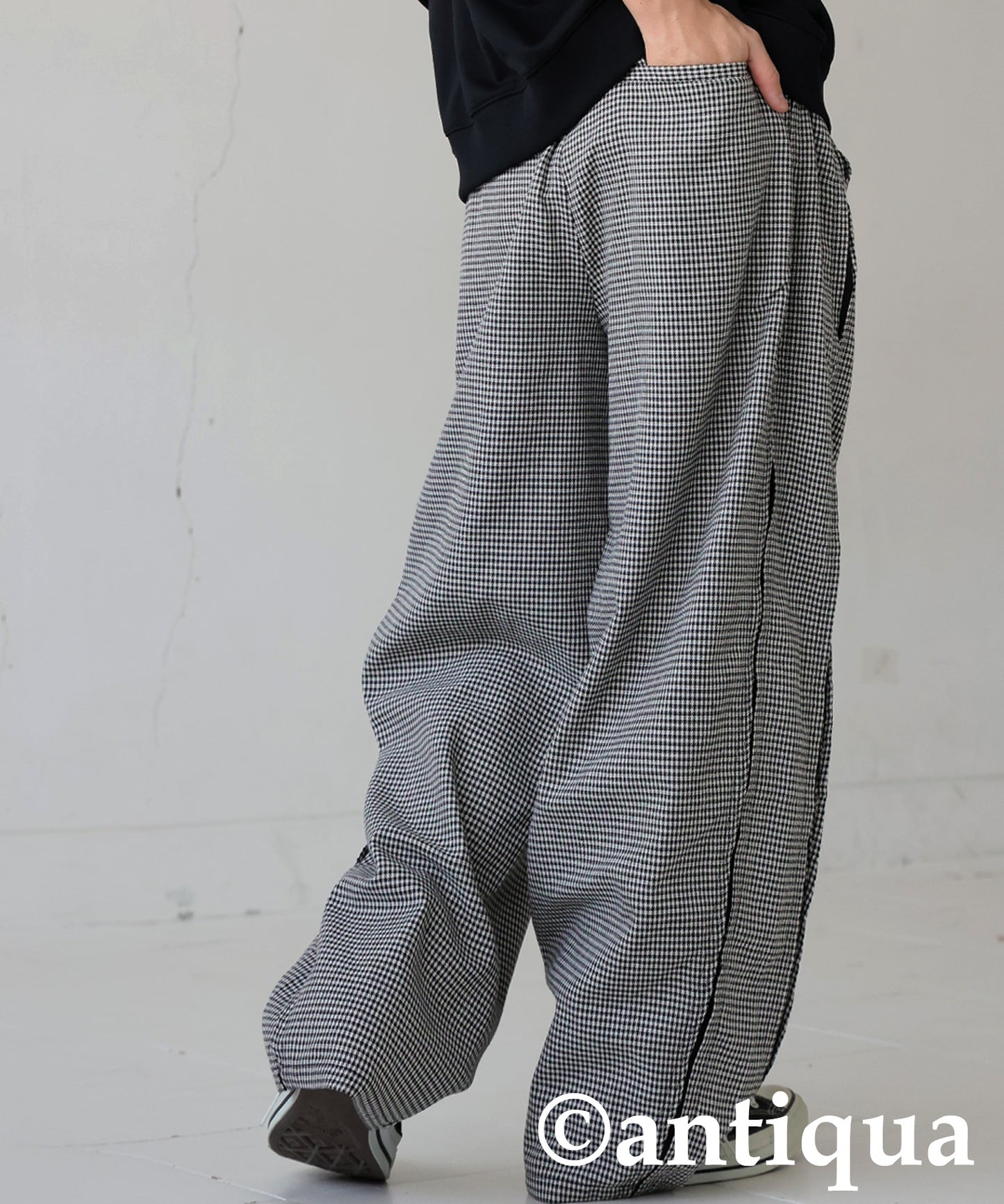 Houndstooth Wide Pants Men's