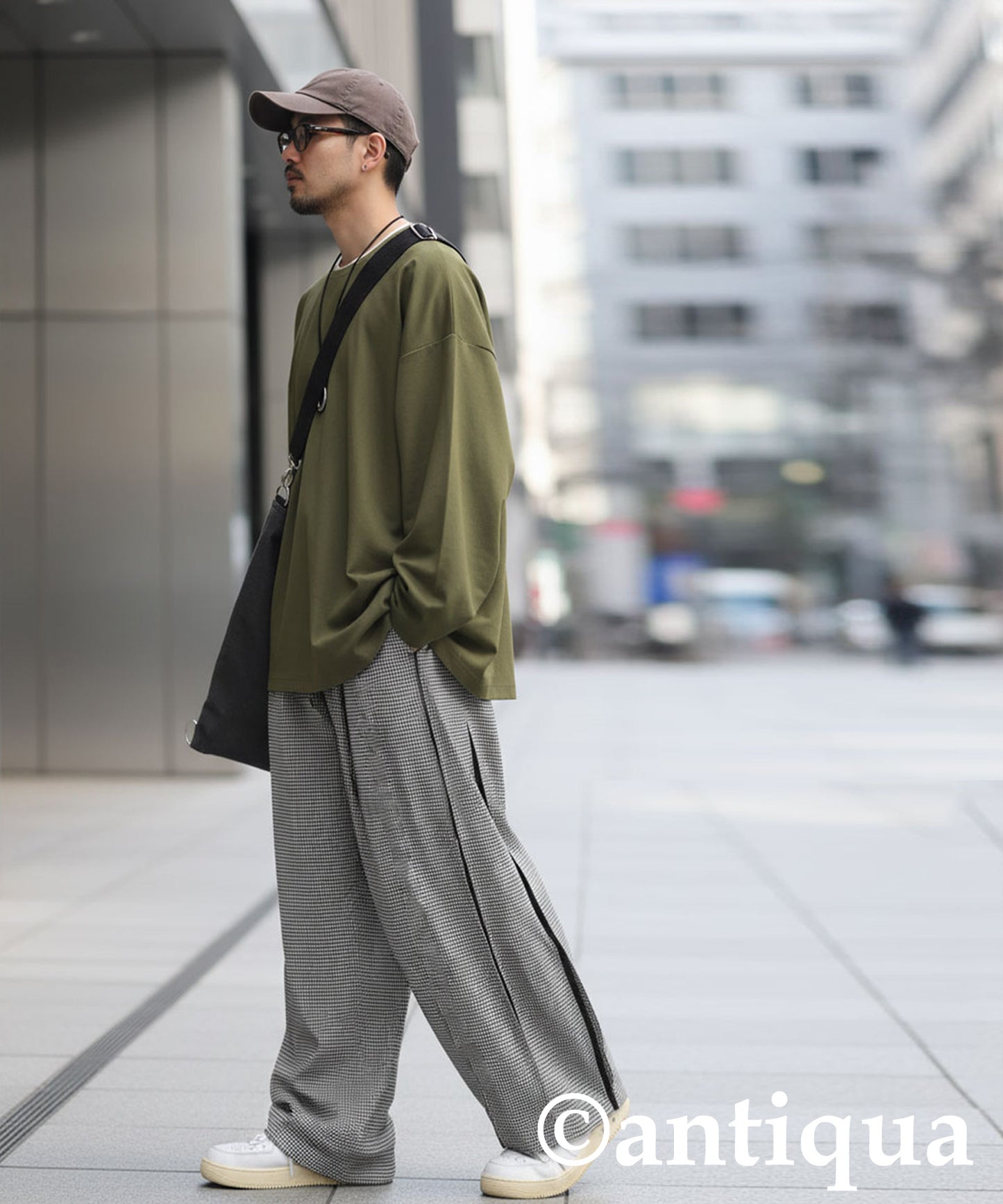 Houndstooth Wide Pants Men's