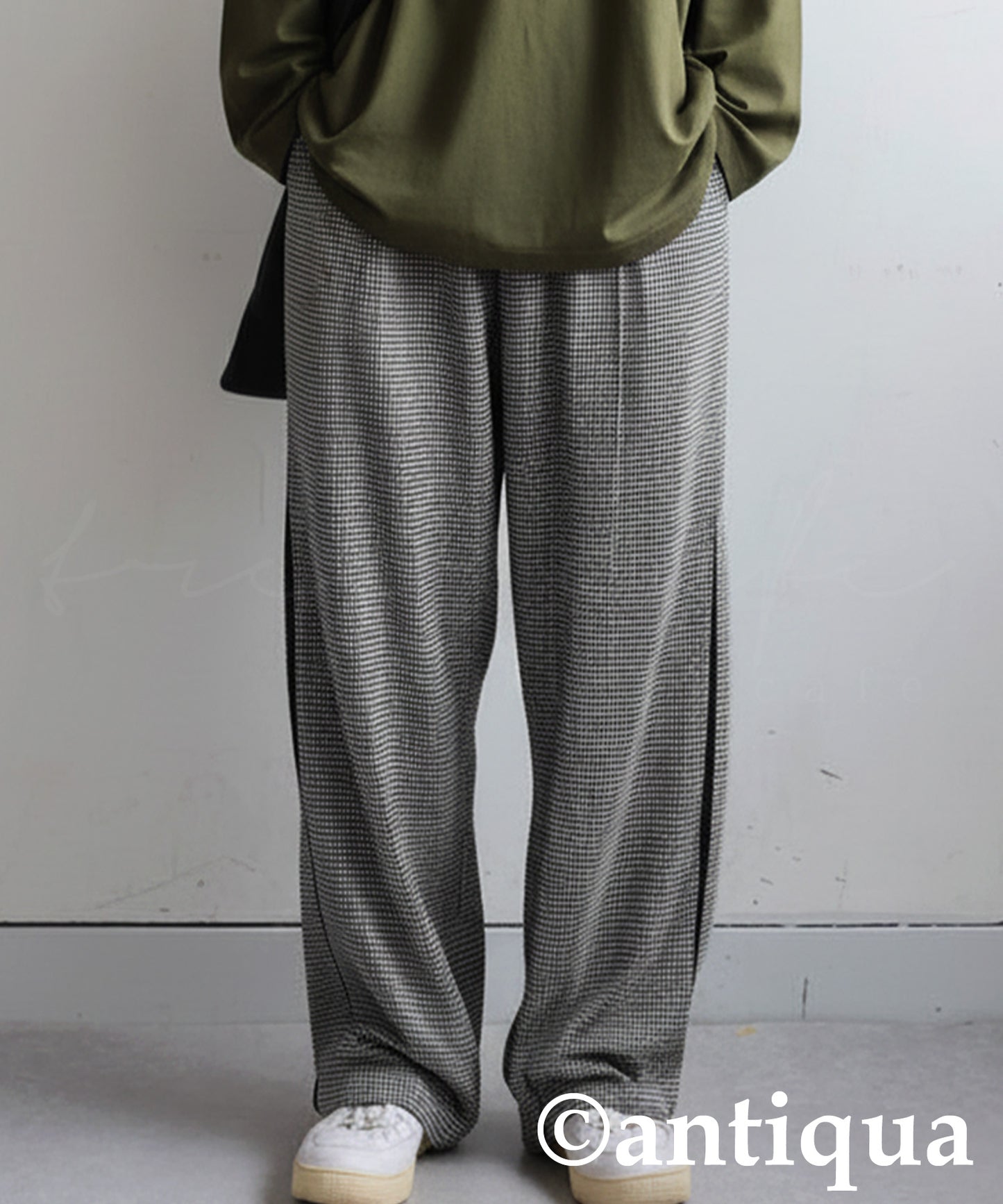 Houndstooth Wide Pants Men's