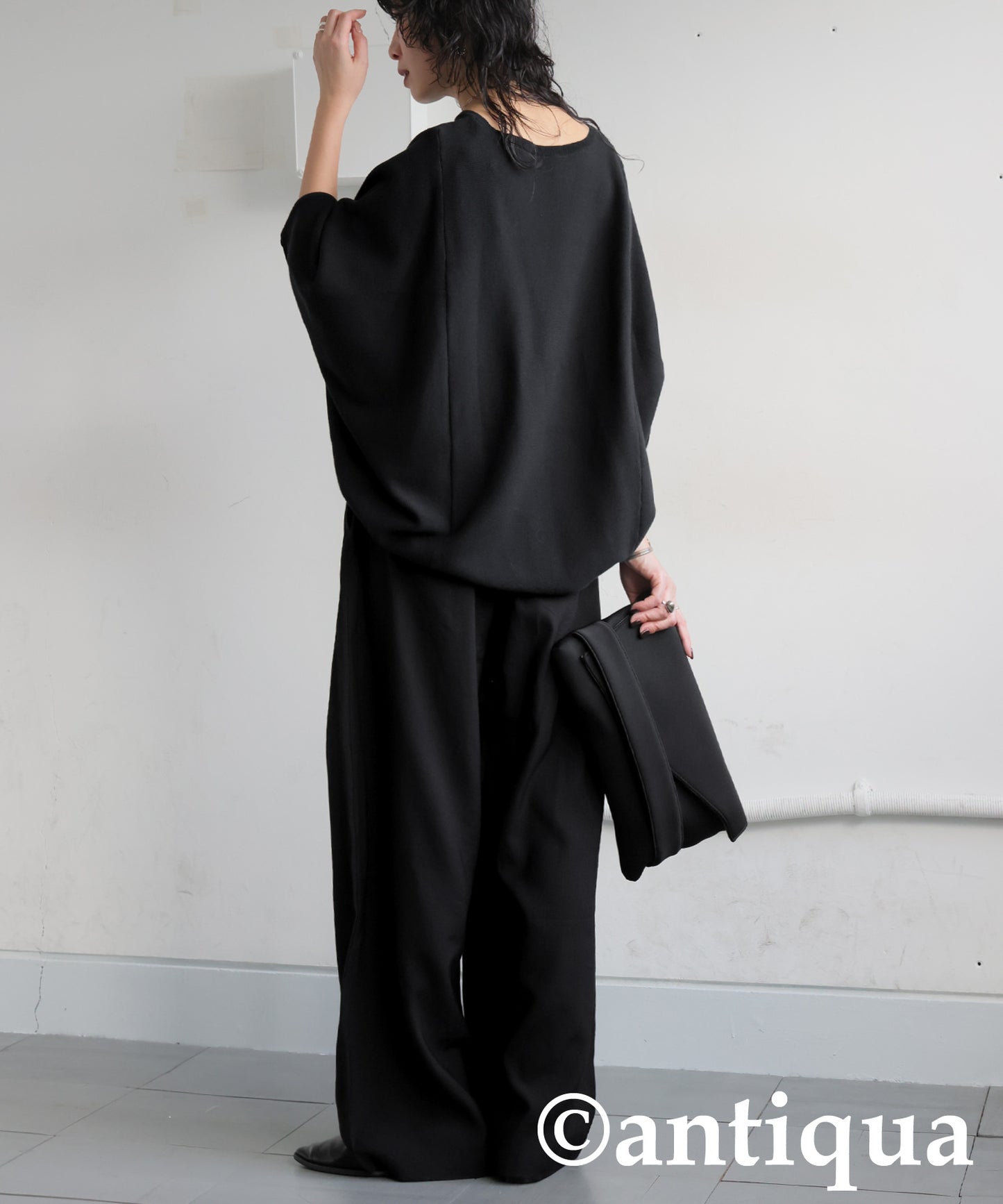 Wide-Pleated Pants Ladies