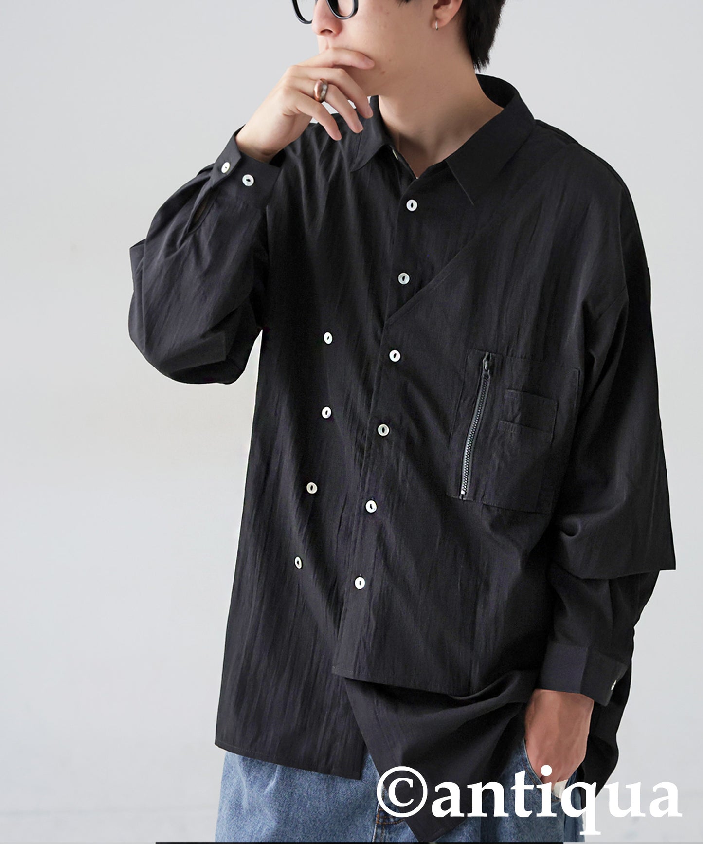 Stepped Shirt Men's