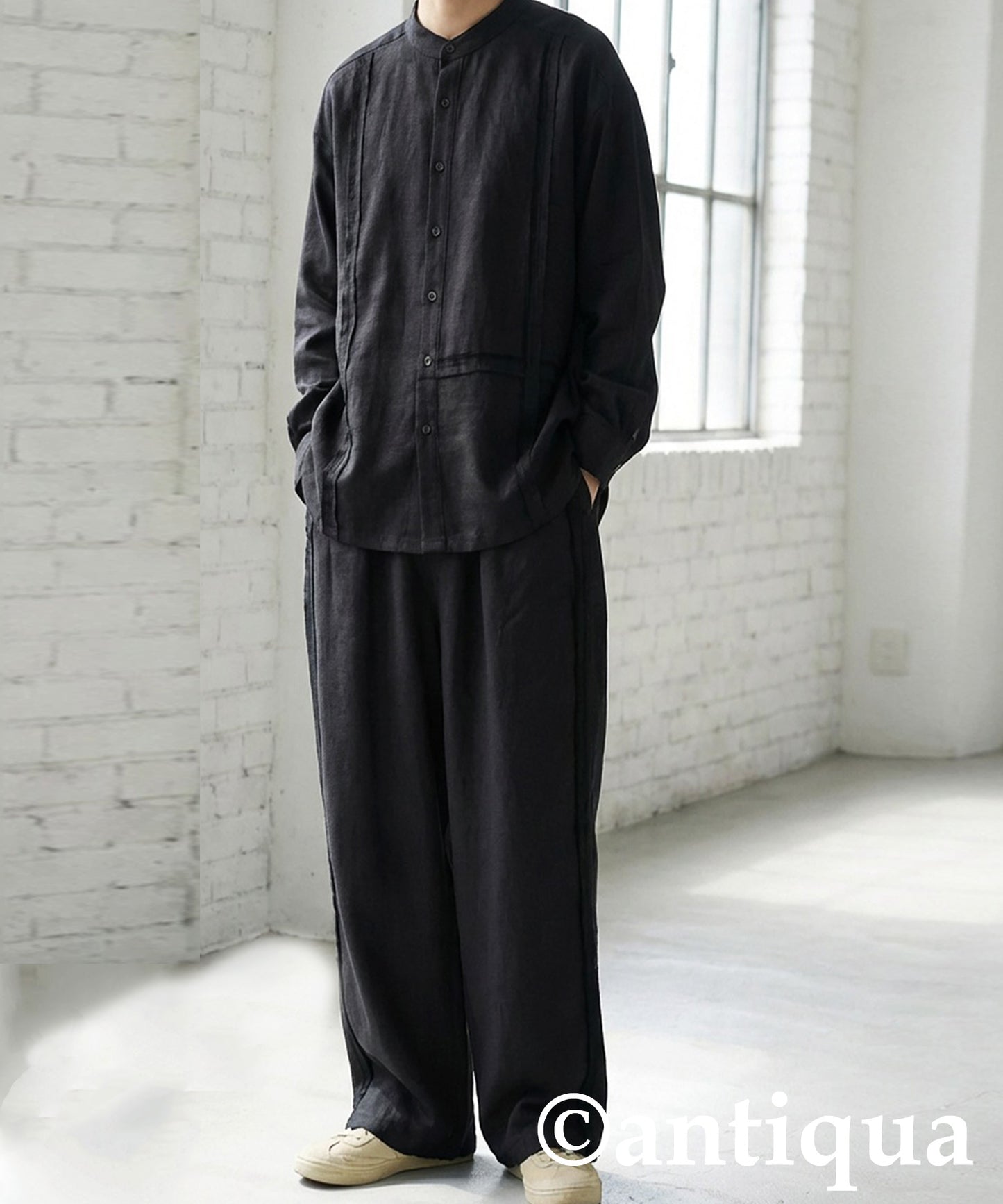 Tape Line Wide Pants Men's