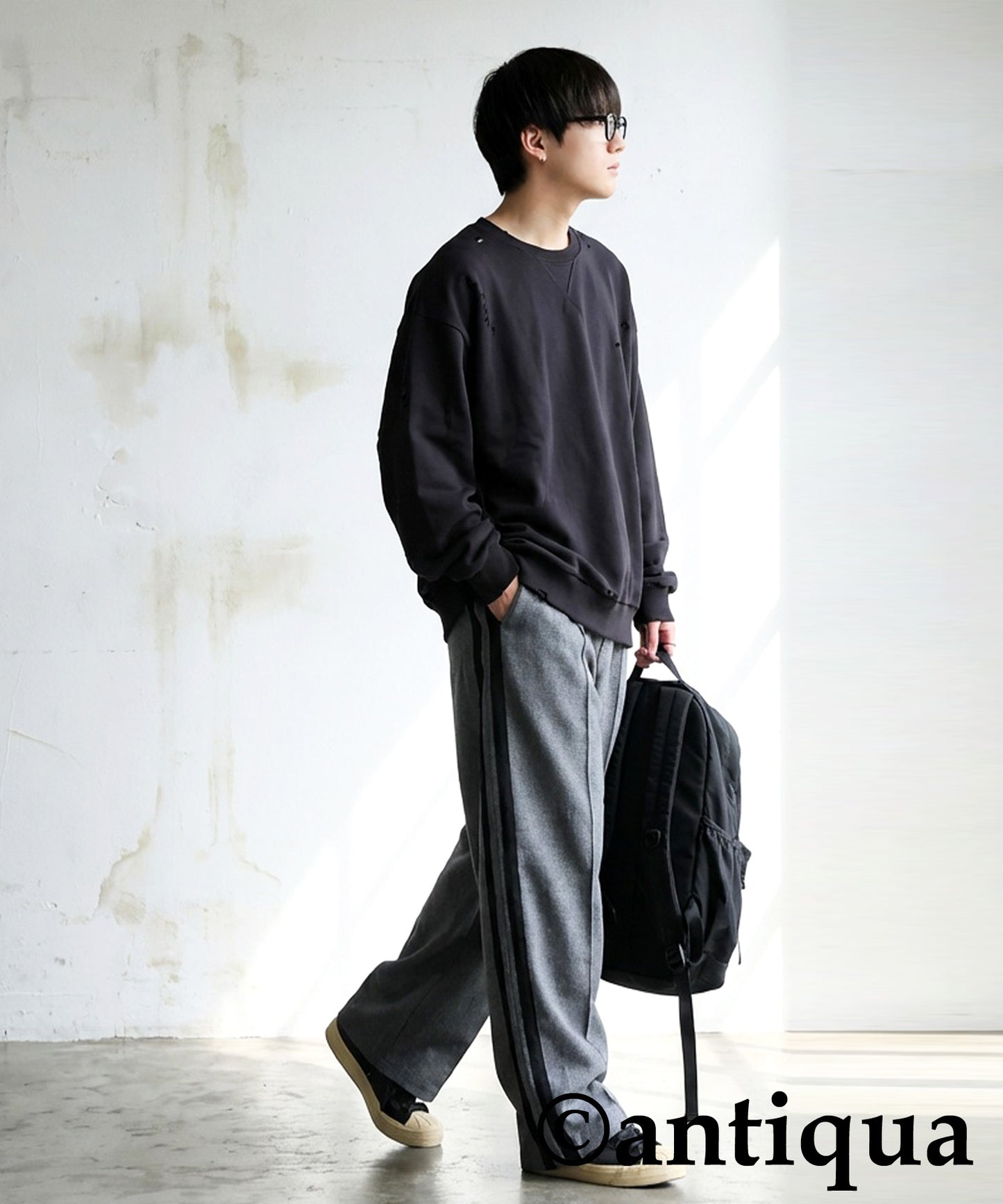 Tape Line Wide Pants Men's