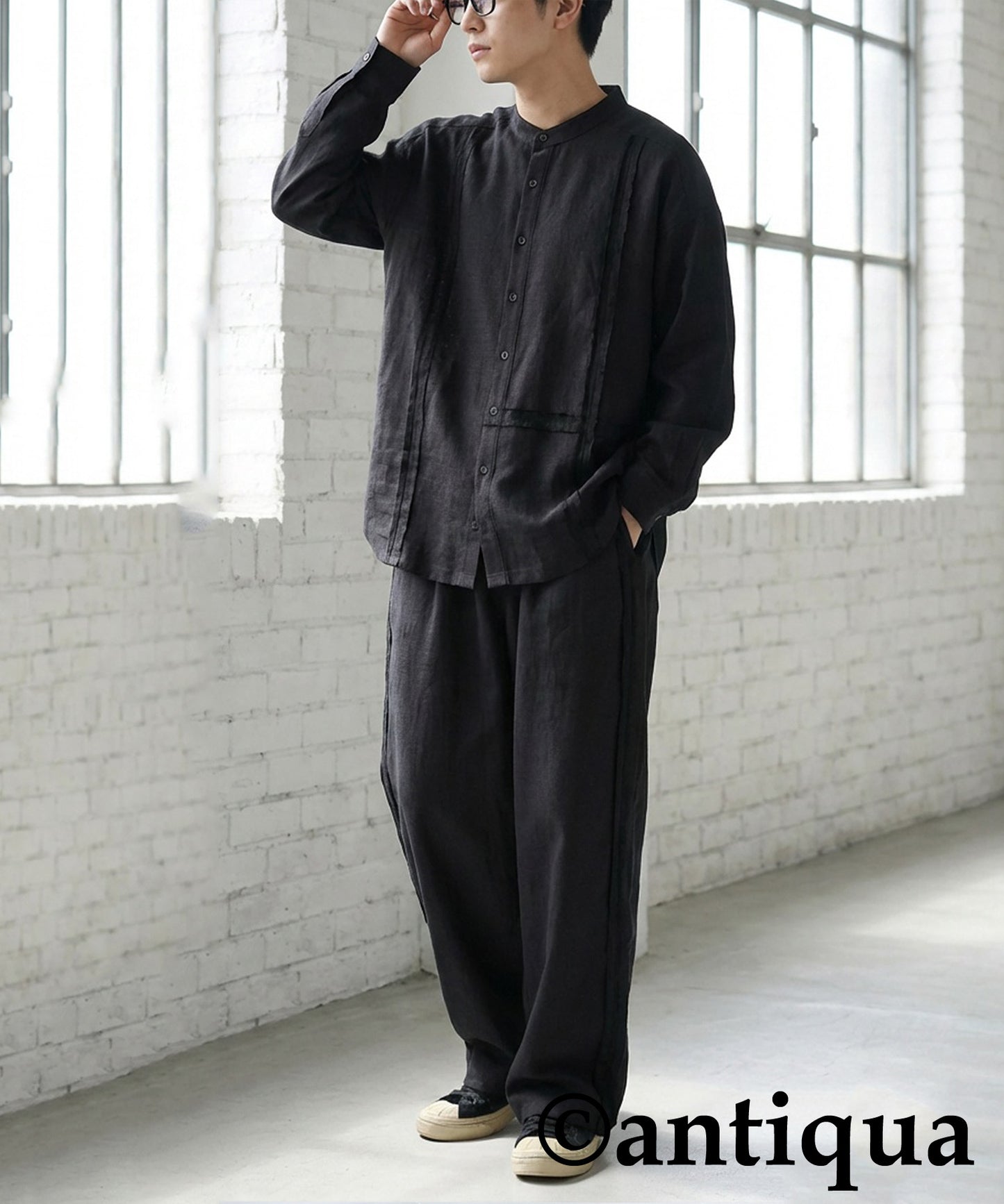 Tape Line Wide Pants Men's