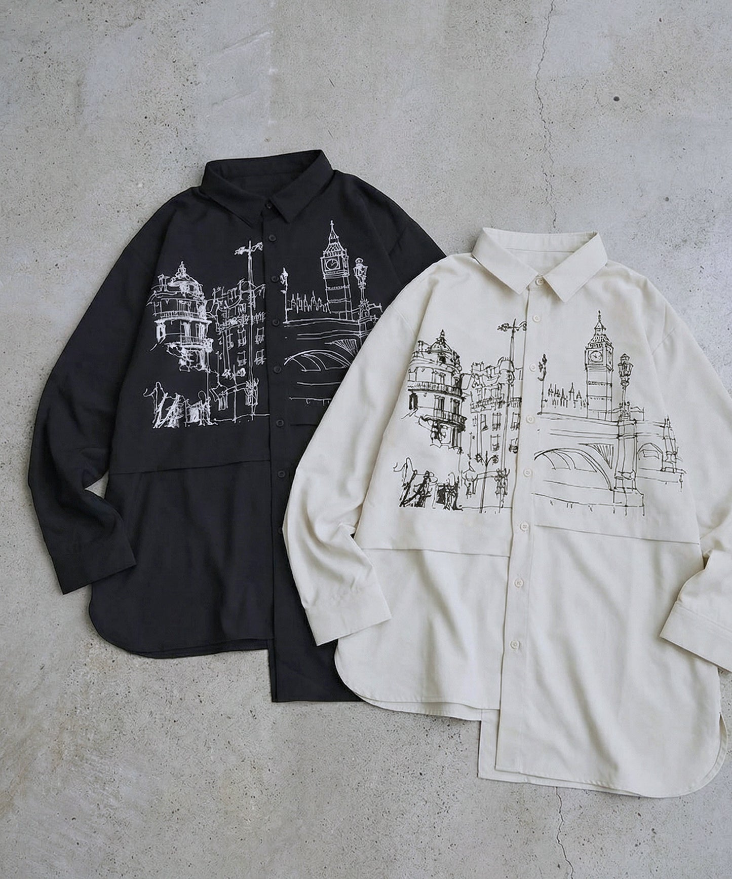 Asymmetrical Shirt Men's