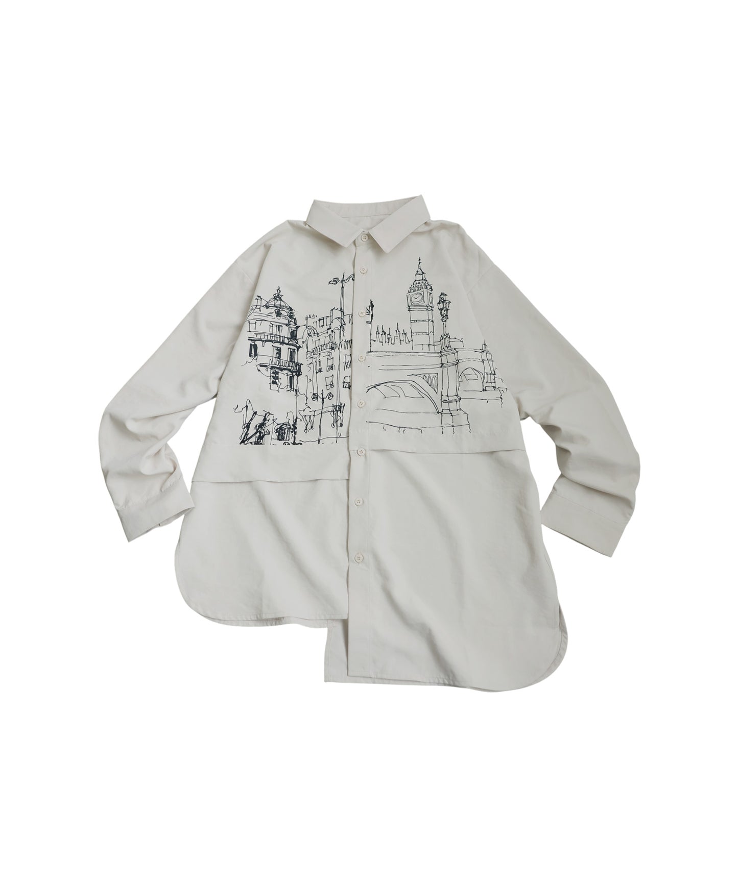 Asymmetrical Shirt Men's