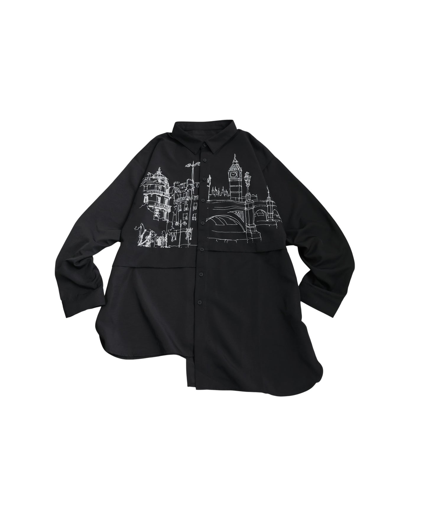 Asymmetrical Shirt Men's