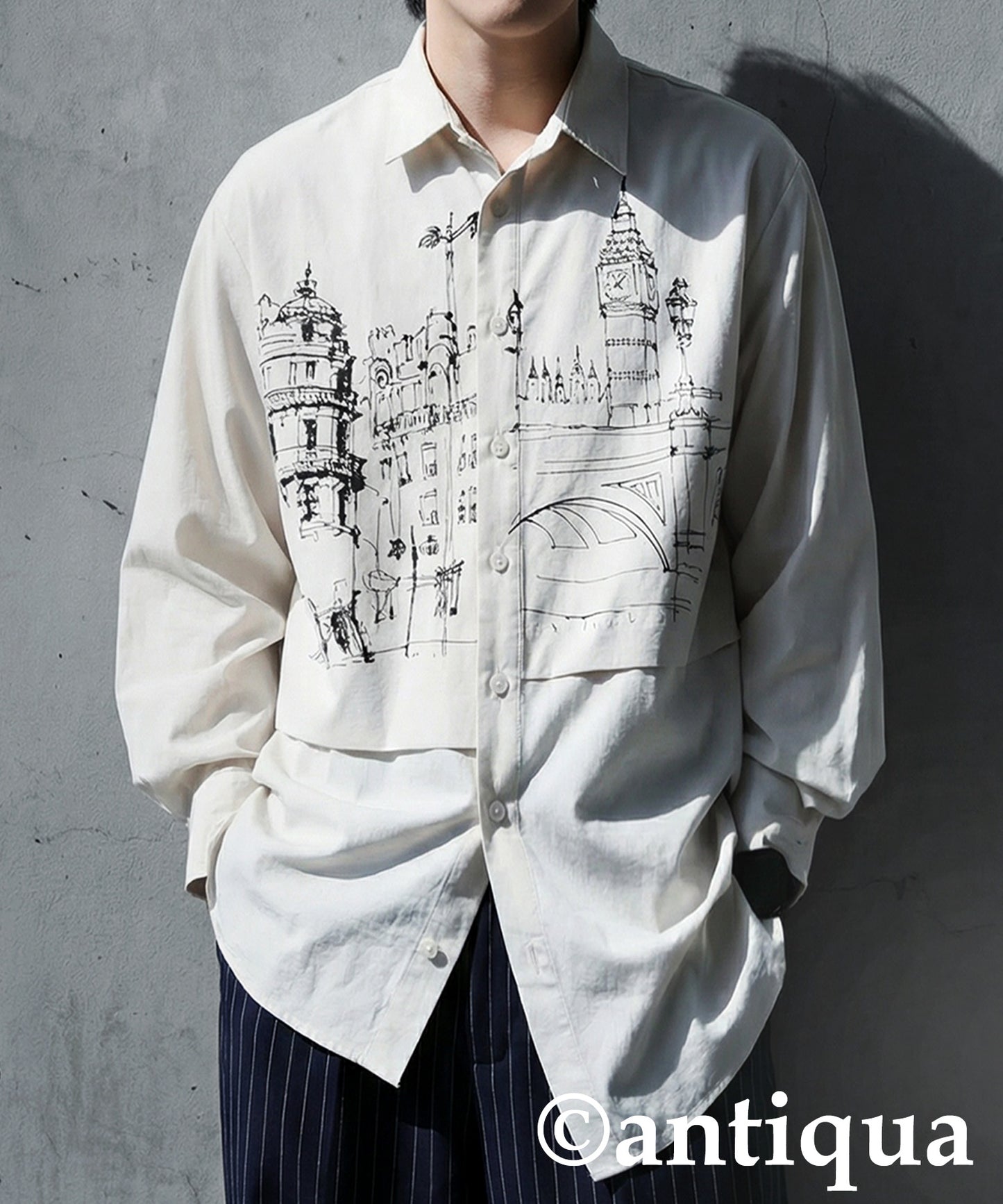 Asymmetrical Shirt Men's