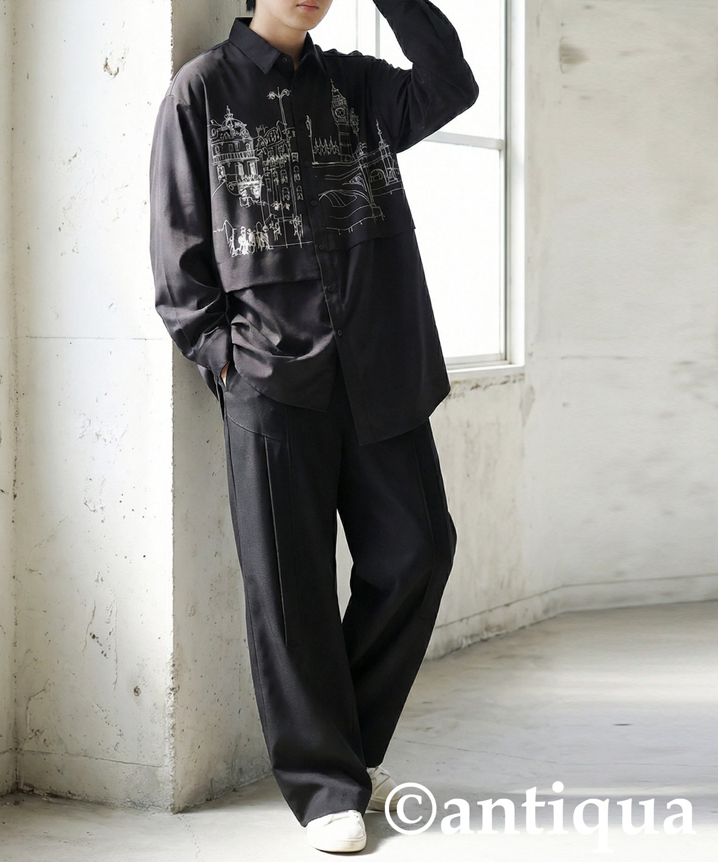 Asymmetrical Shirt Men's