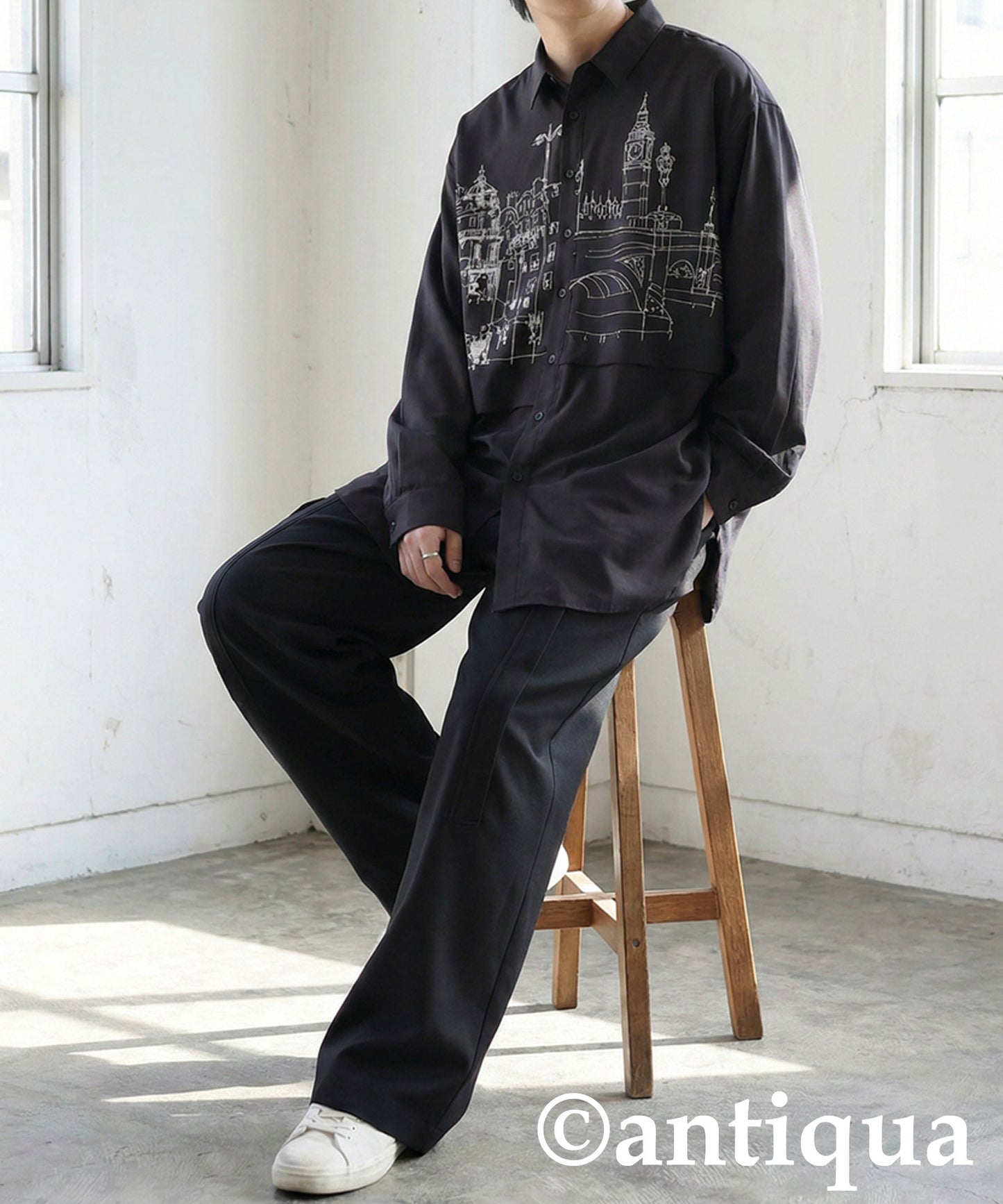 Asymmetrical Shirt Men's