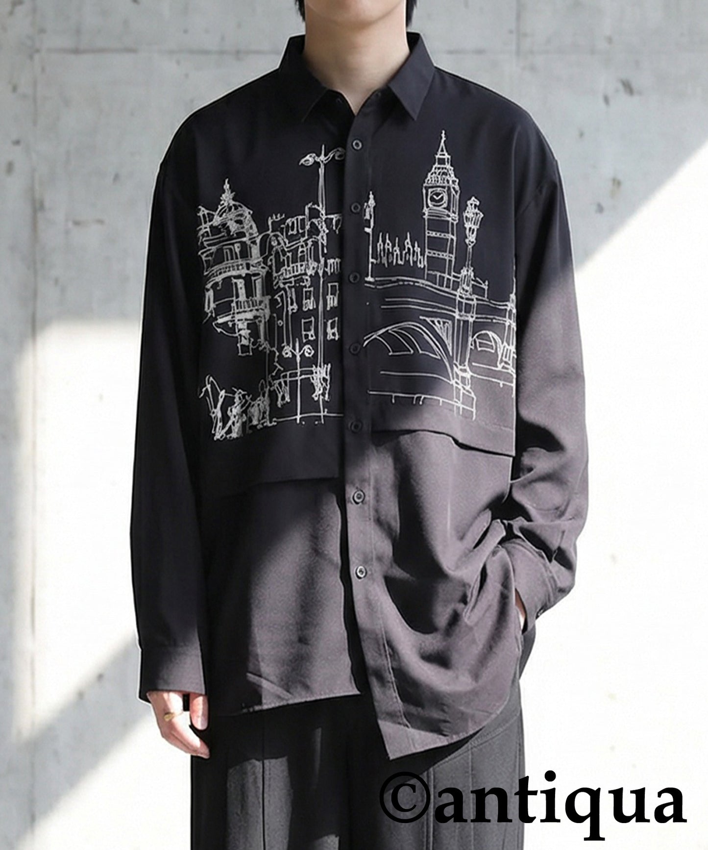 Asymmetrical Shirt Men's