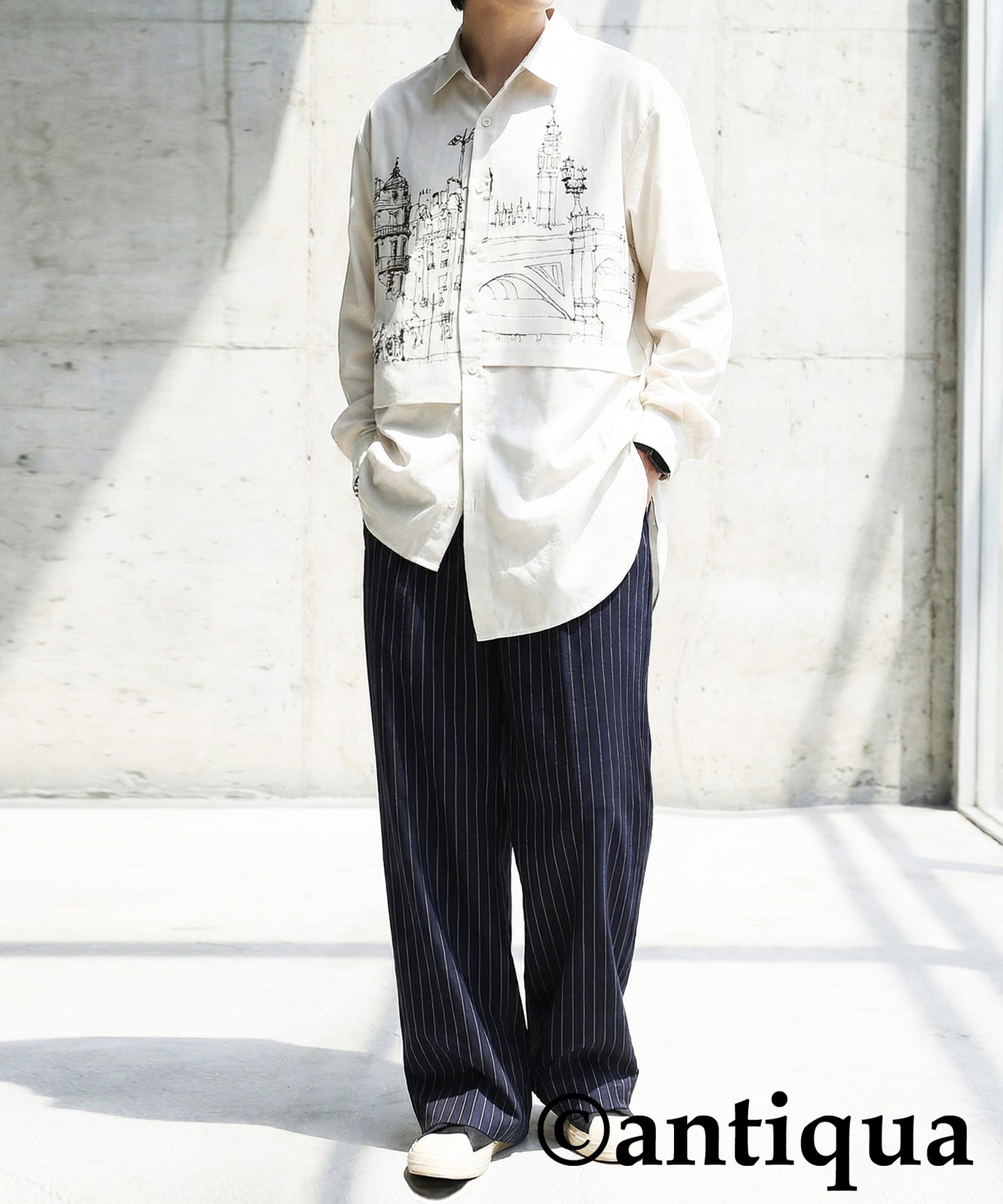 Asymmetrical Shirt Men's