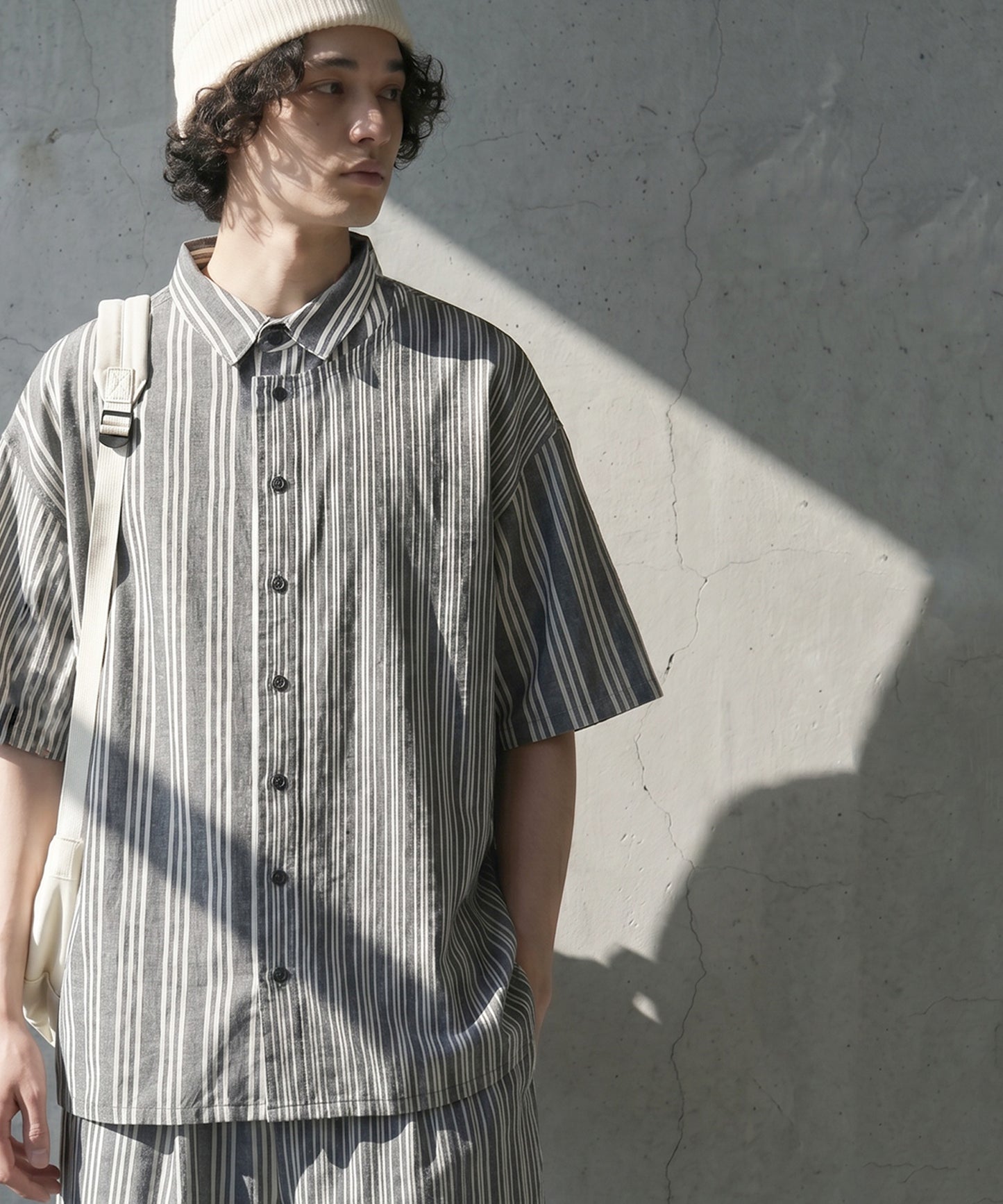 Striped Shirt With Contrasting Panels Men’s