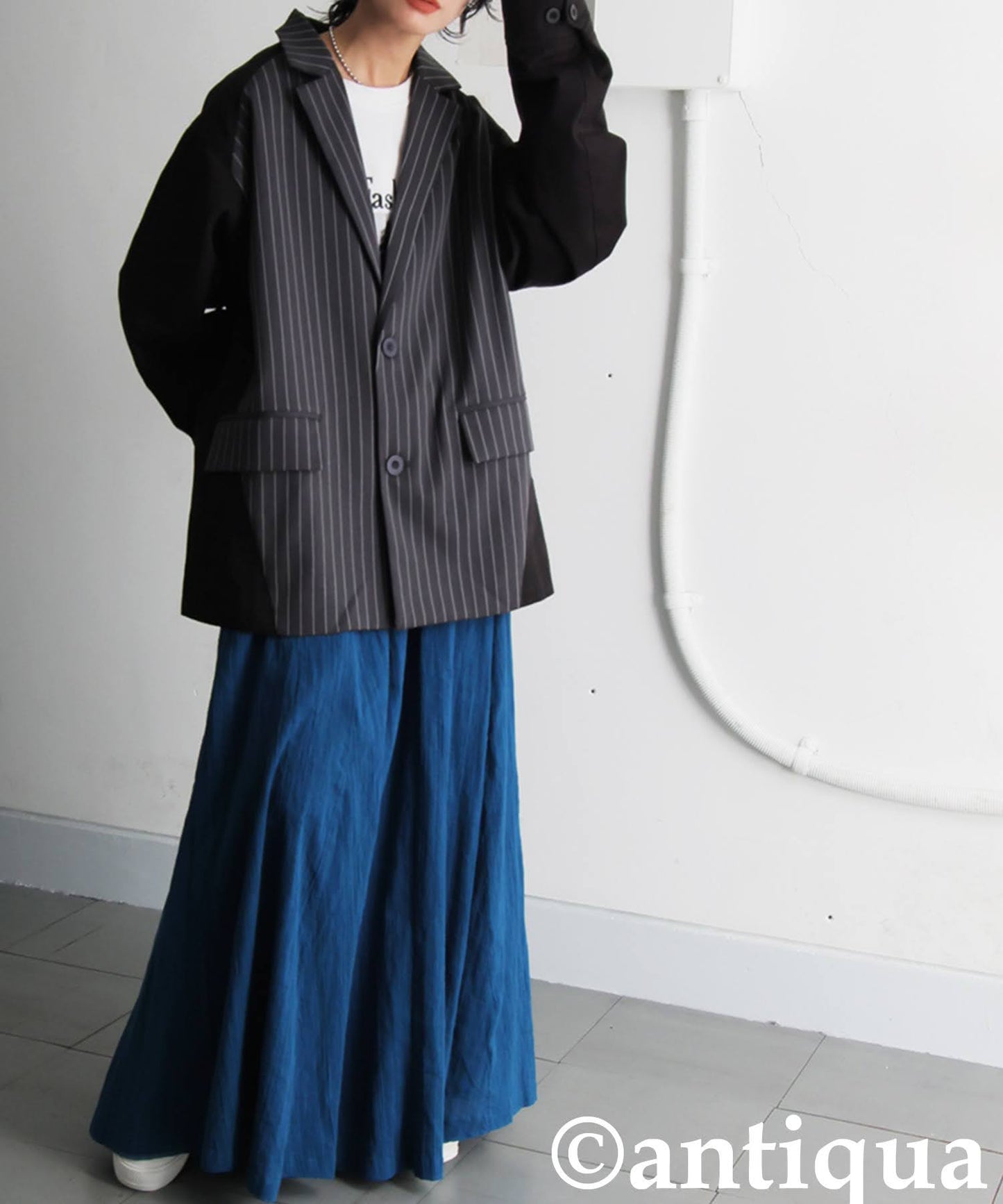 Mixed Material Jacket Ladies