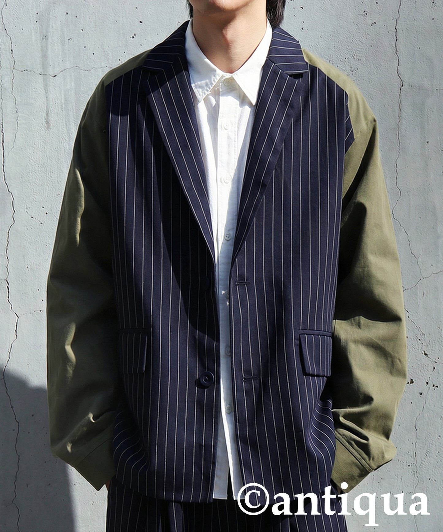 Mixed Material Jacket Men's