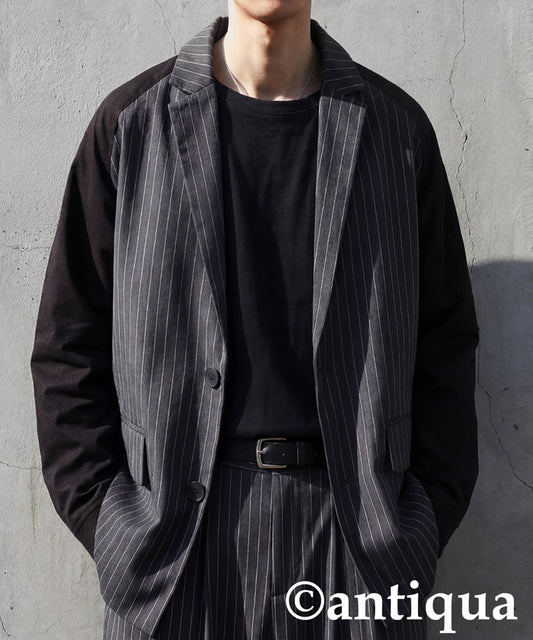 Mixed Material Jacket Men's