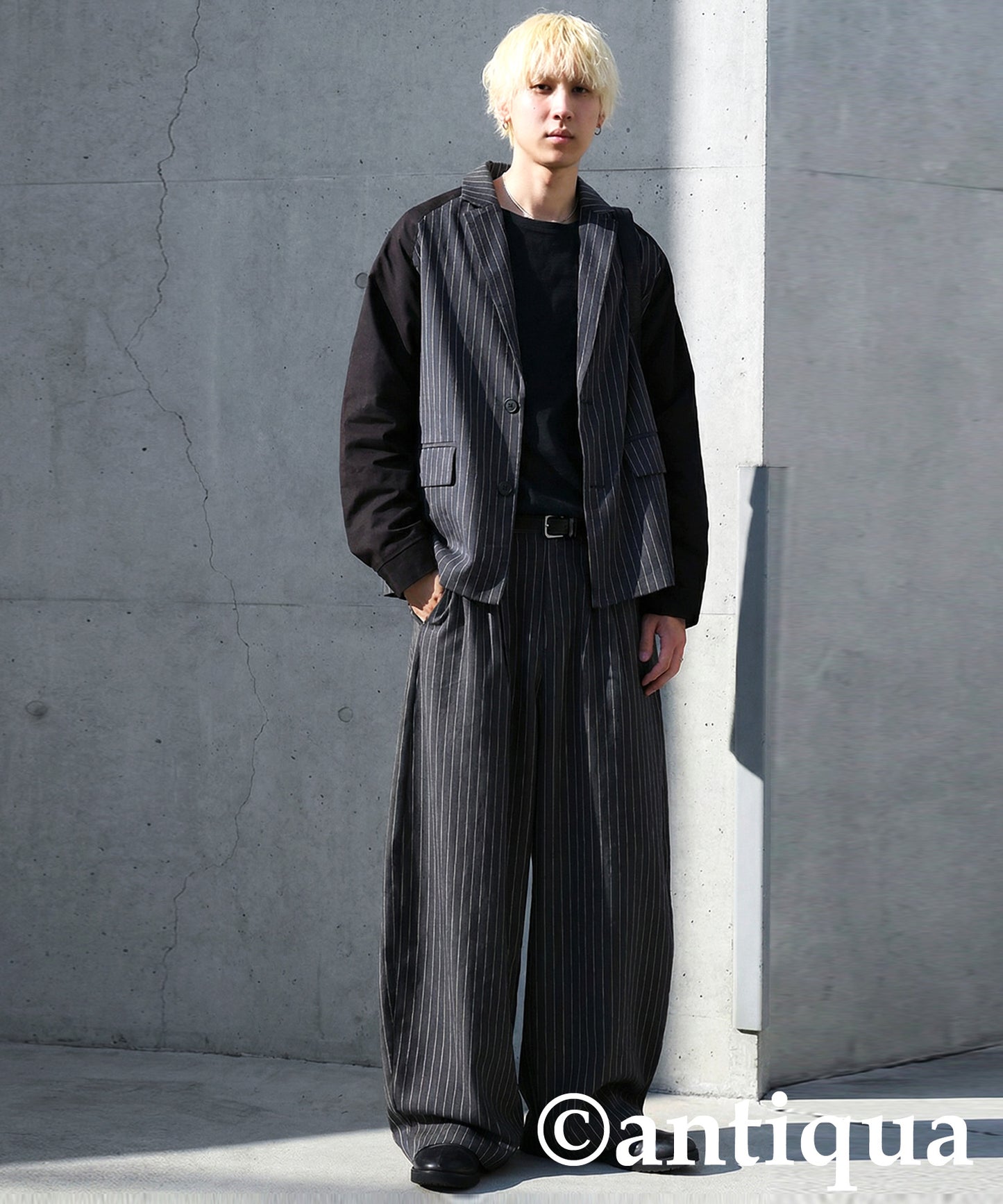 Mixed Material Jacket Men's