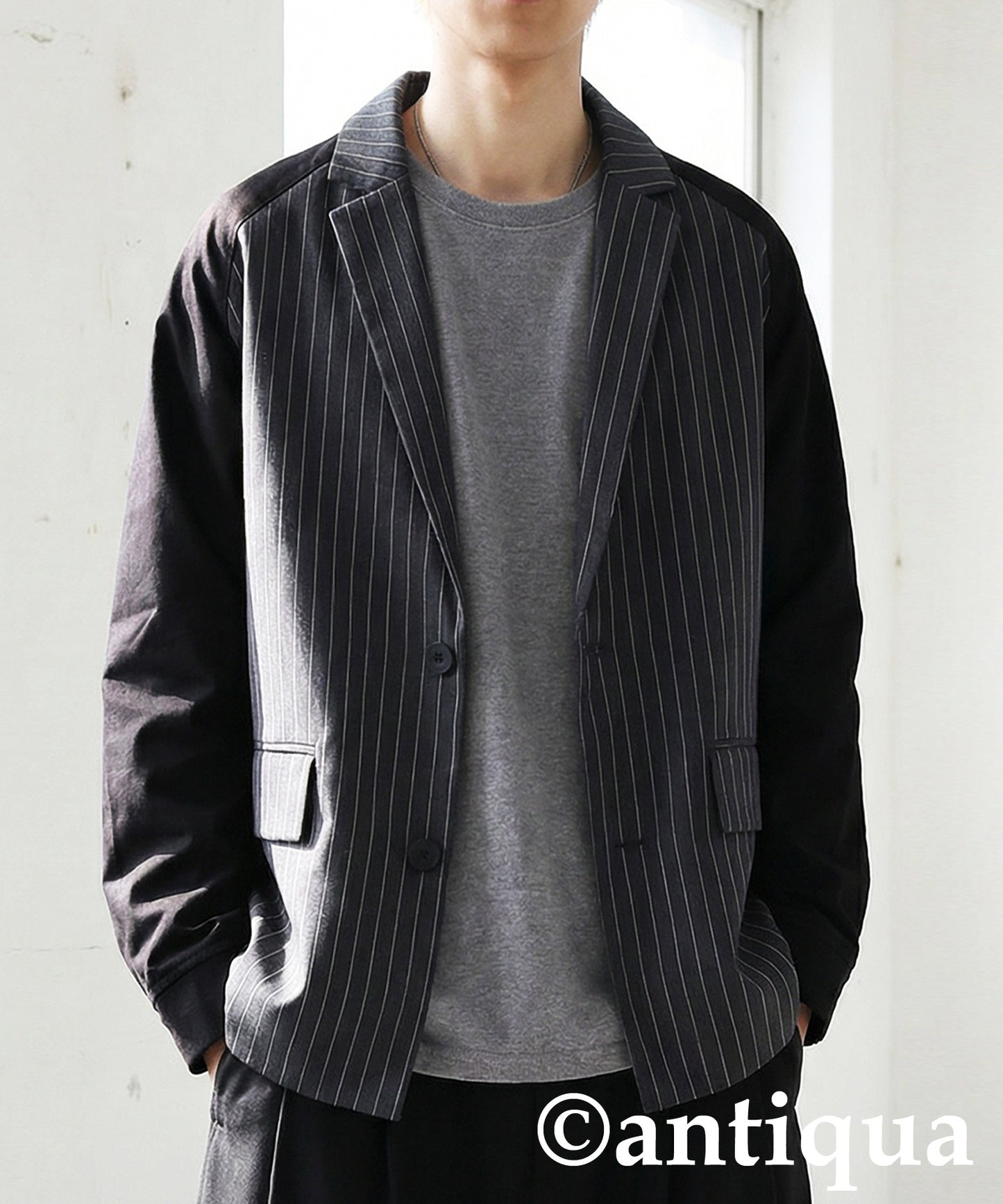 Mixed Material Jacket Men's
