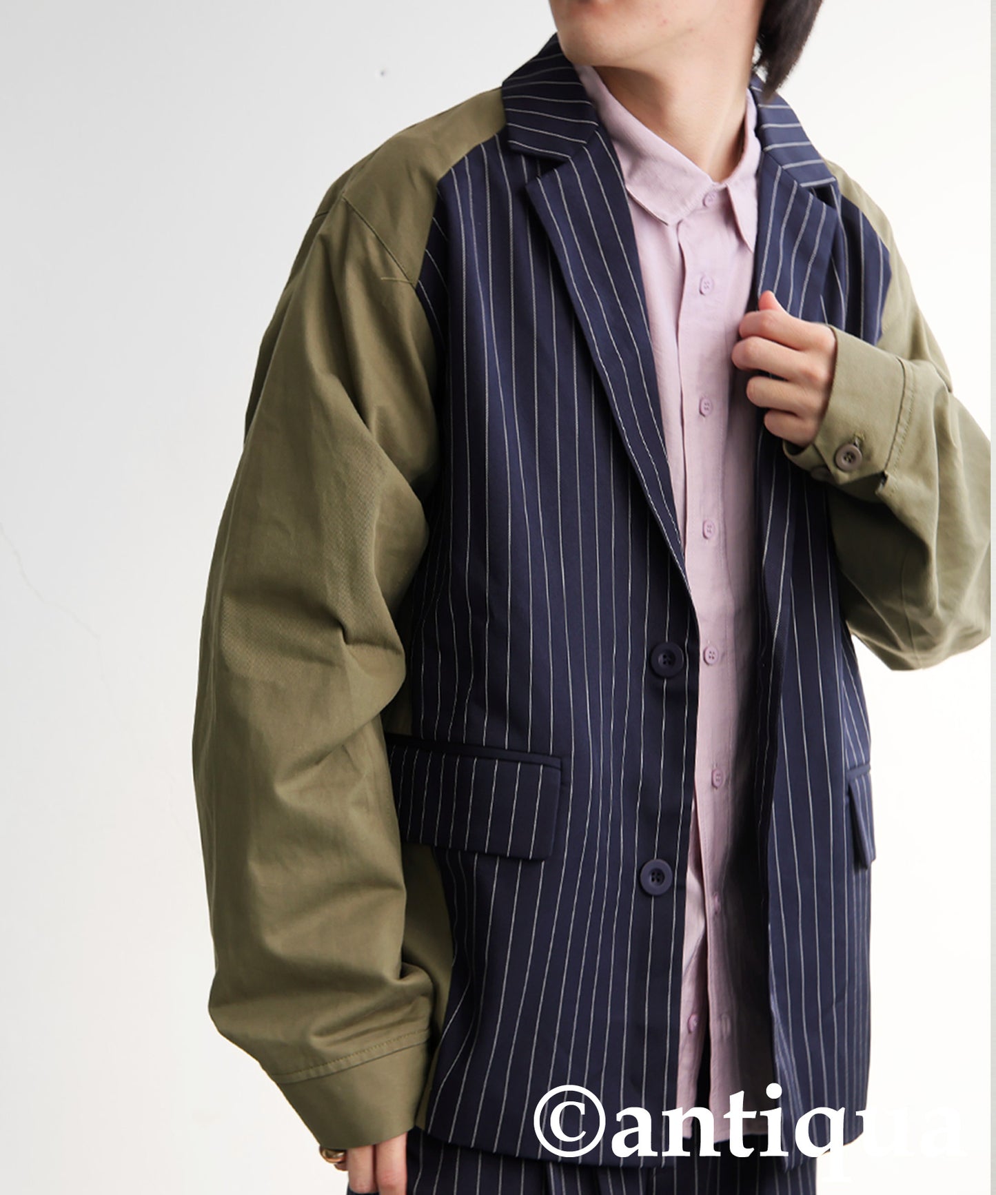 Mixed Material Jacket Men's