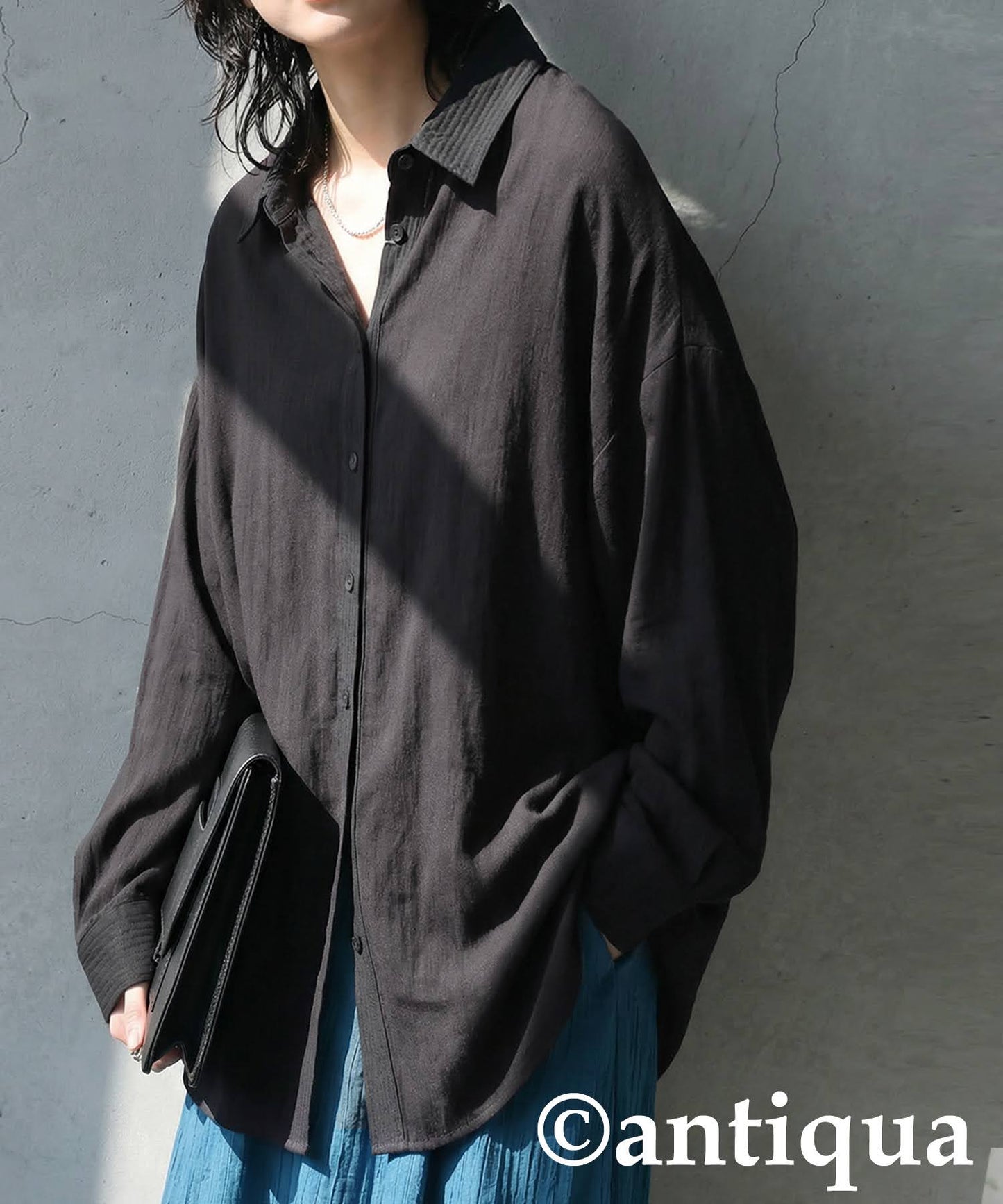 Linen-Like Shirt Ladies