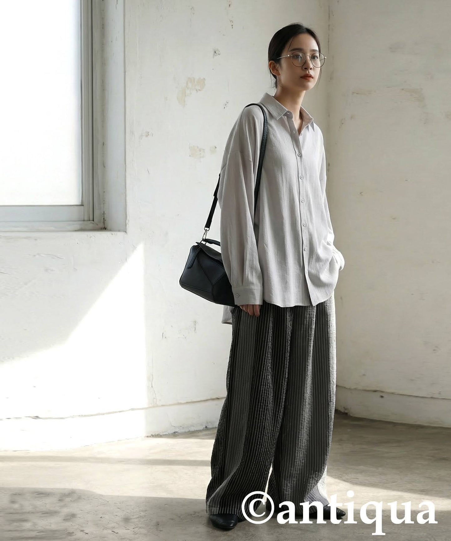 Linen-Like Shirt Ladies