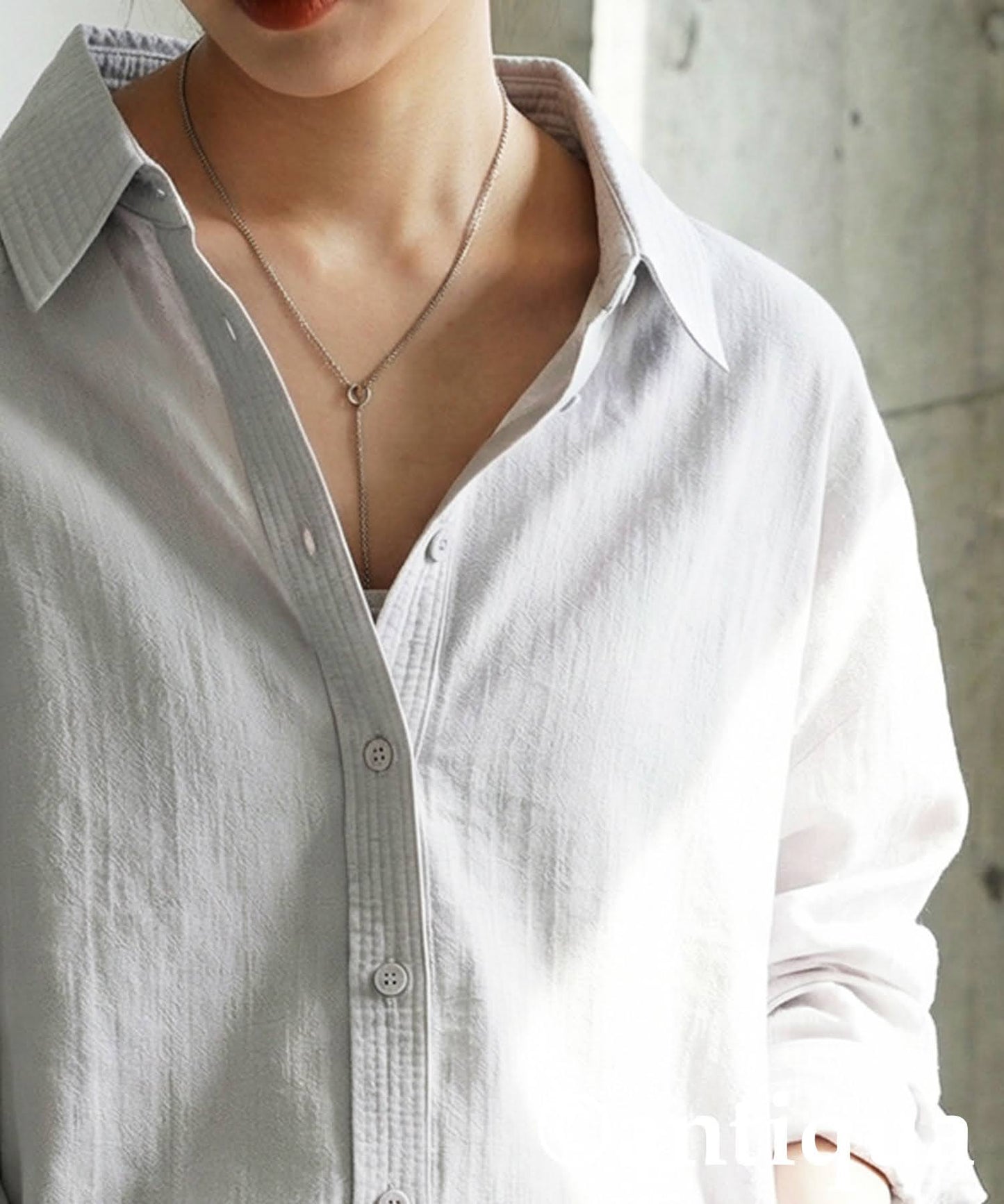 Linen-Like Shirt Ladies