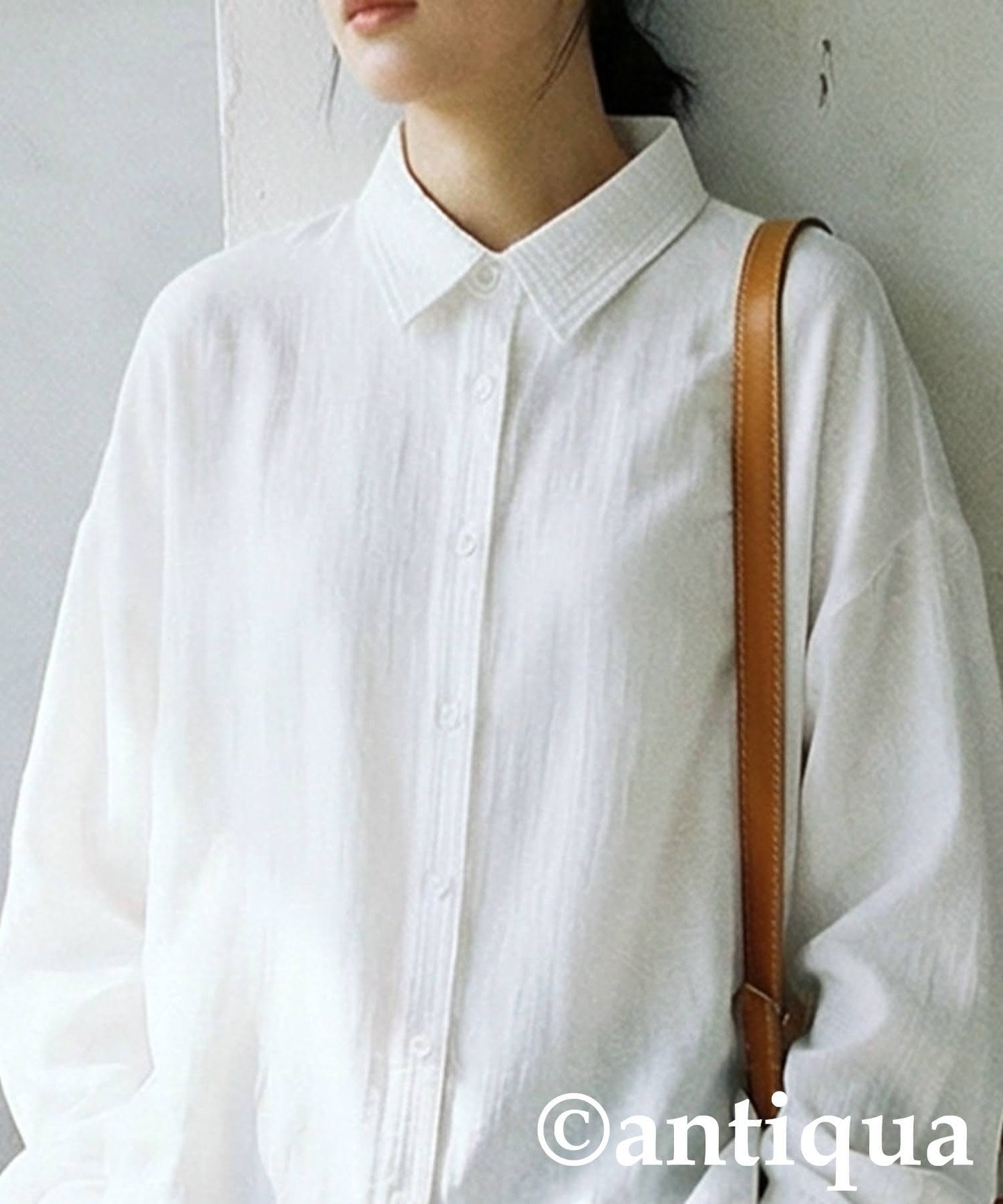 Linen-Like Shirt Ladies