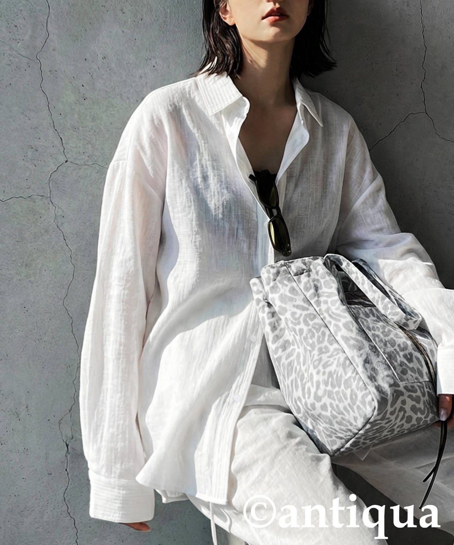 Linen-Like Shirt Ladies